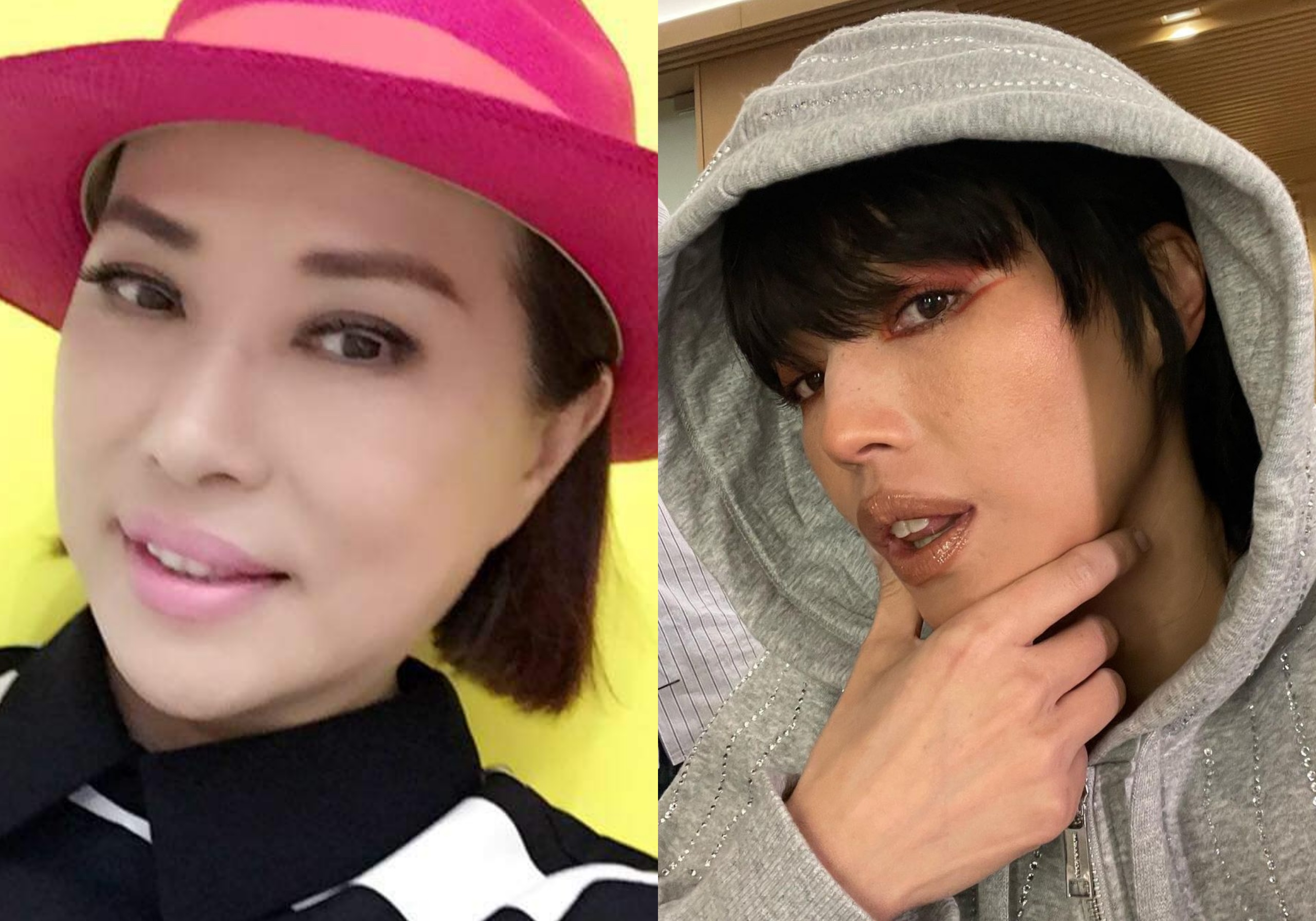 舒淇拍陸版時尚雜誌封面，短髮造型竟被說像葉璦菱。（翻攝自葉璦菱臉書、舒淇IG）