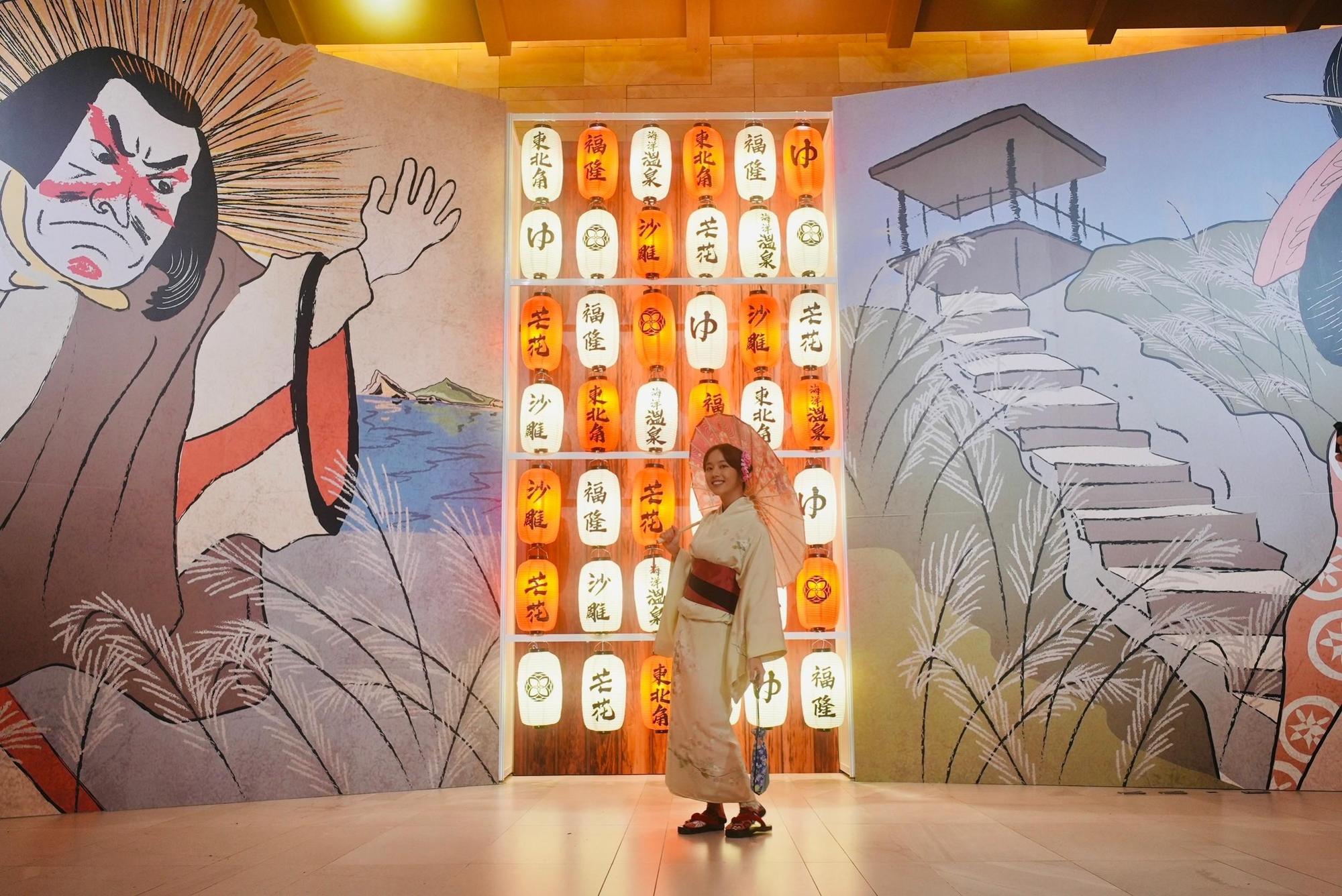 福容福隆店:快來溫泉季,「4公尺高浮世繪主題展」等你來!(福容大飯店提供)