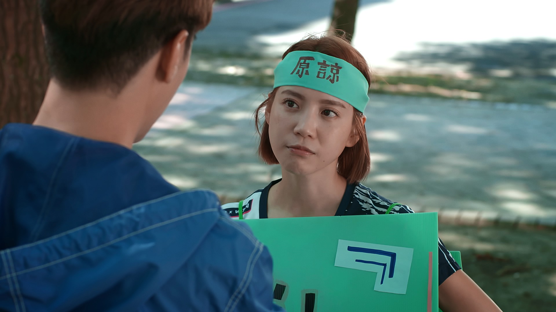 程予希在民視《決勝的揮拍》飾演羽毛球隊經理，是正能量角色。（民視提供）