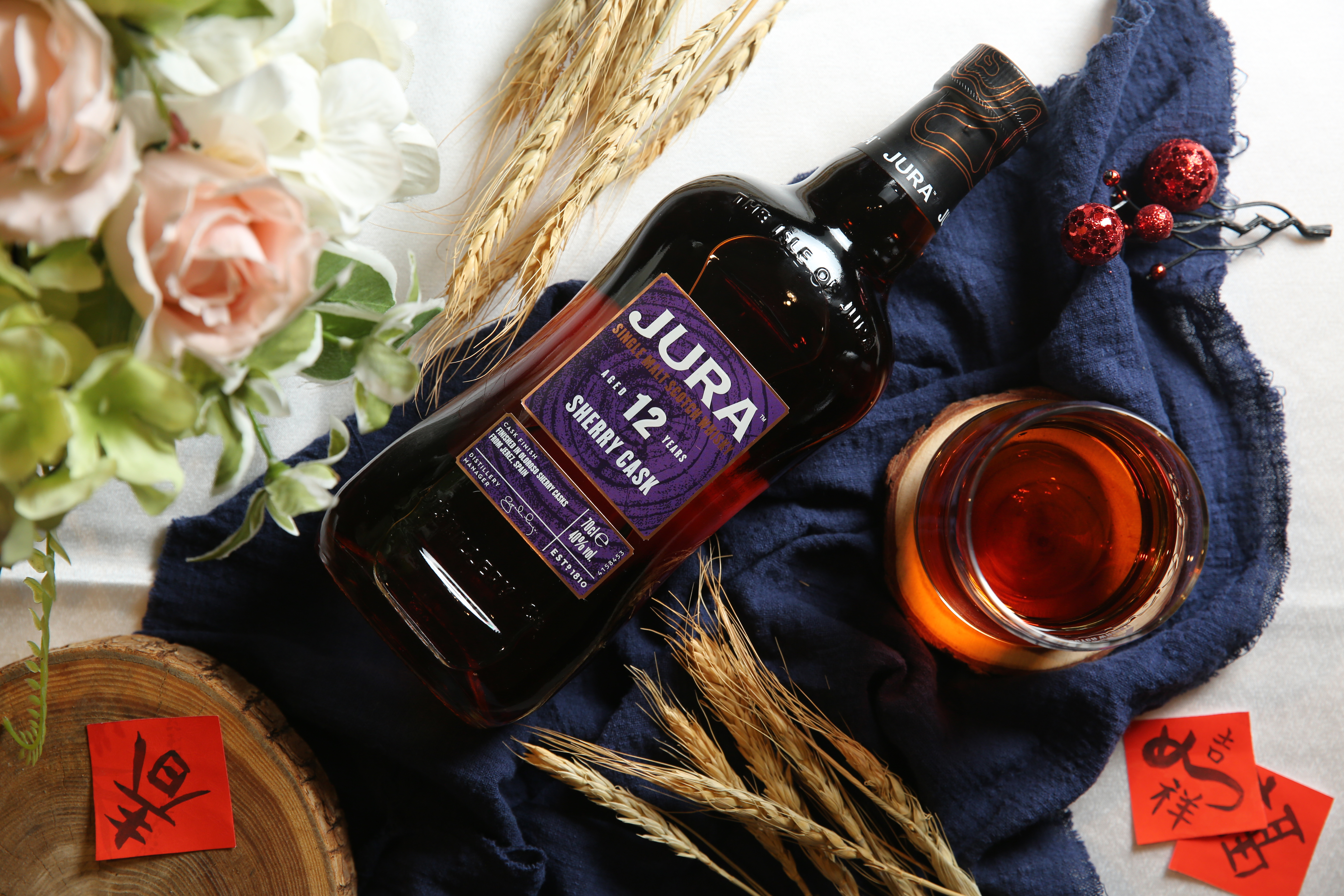 專攻亞洲市場的「吉拉雪莉12年單一麥芽蘇格蘭威士忌」，適合搭配各種海鮮料理。（1,350元／瓶、700ml）