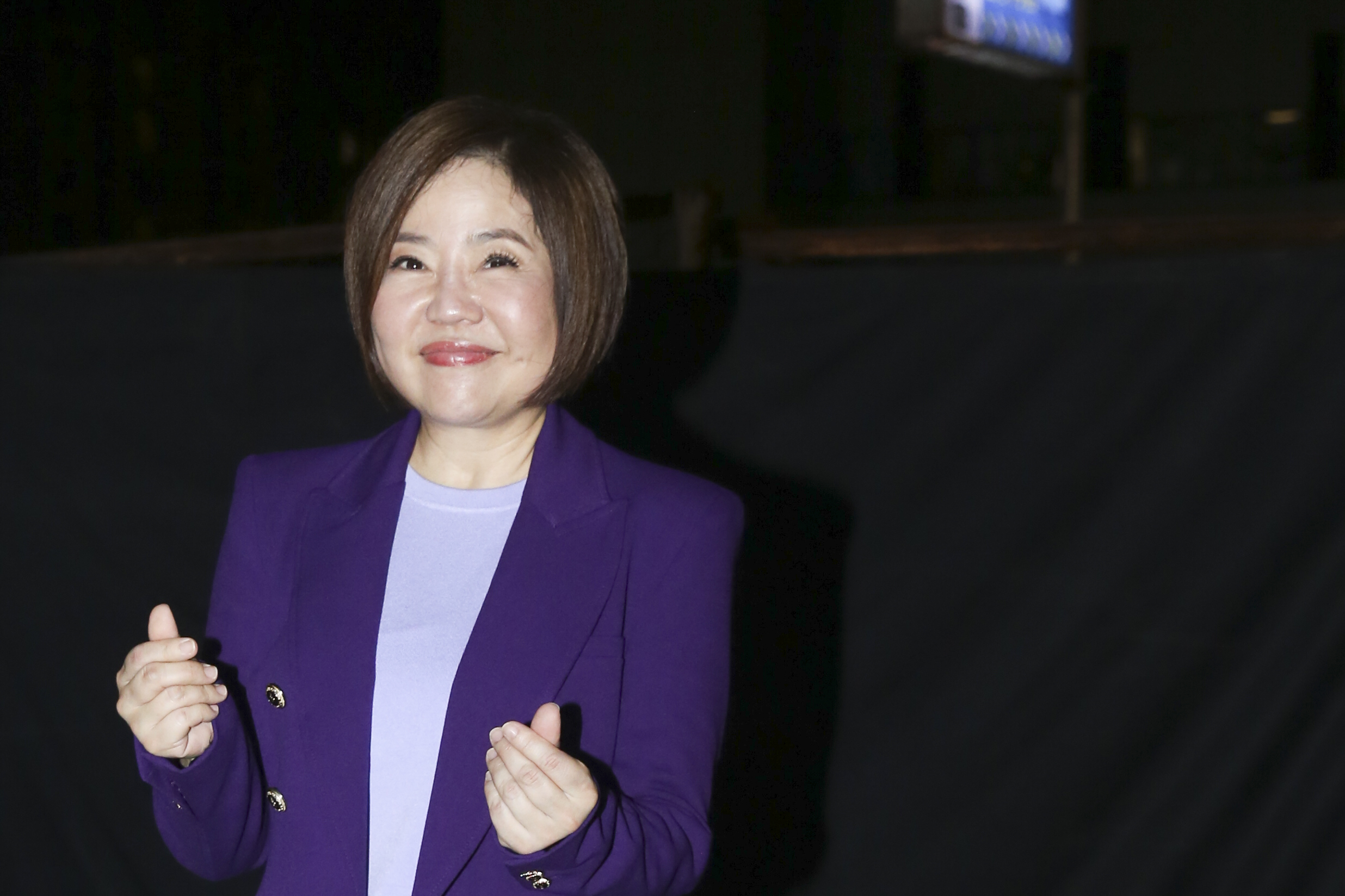 于美人出席三立集團尾牙。