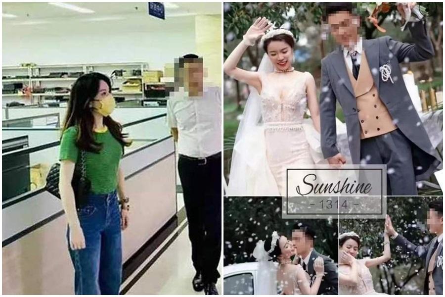 中國美女副局長戴璐（左圖綠衣女）大搞婚外情，最新消息指出，她的婚外情對象正是淮安市的副市長韋峰。（翻攝自微博）