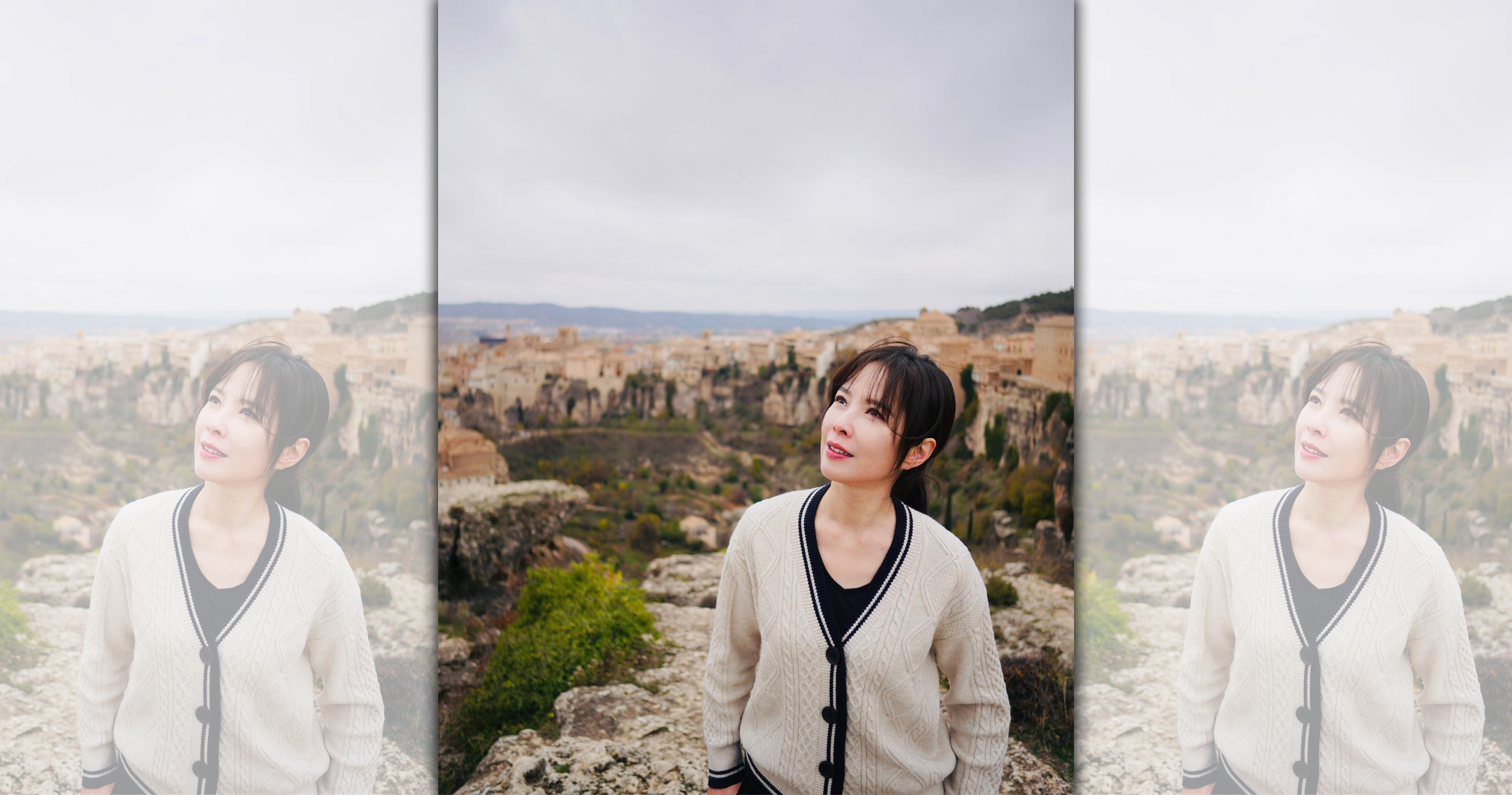 天心和韓籍老公到西班牙旅行1個多月。（天心臉書）