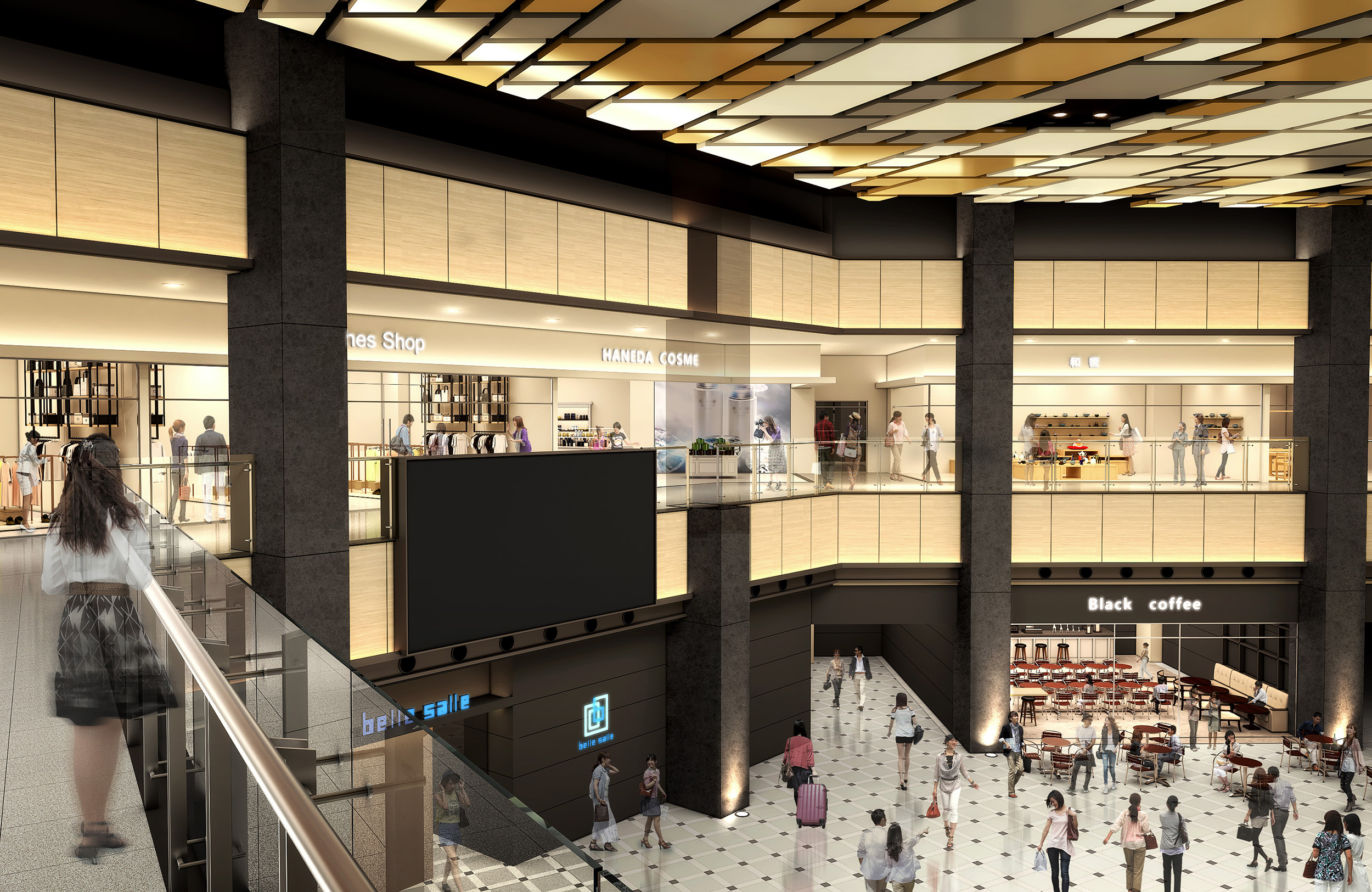 匯集60多間店舖與20多家餐飲品牌的HANEDA AIRPORT GARDEN,是羽田機場第三航廈的最新設施。(ⒸSumitomo Fudosan Retail Management Co.,Ltd.)提供(ⒸSumitomo Fudosan Retail Management Co.,Ltd.)提供