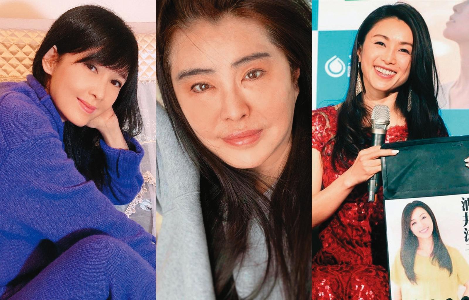 台灣30年前的偶像女星如周慧敏、酒井法子及王祖賢,都是常見的摩托車擋泥板面孔。(翻攝自周慧敏臉書、網路圖片)