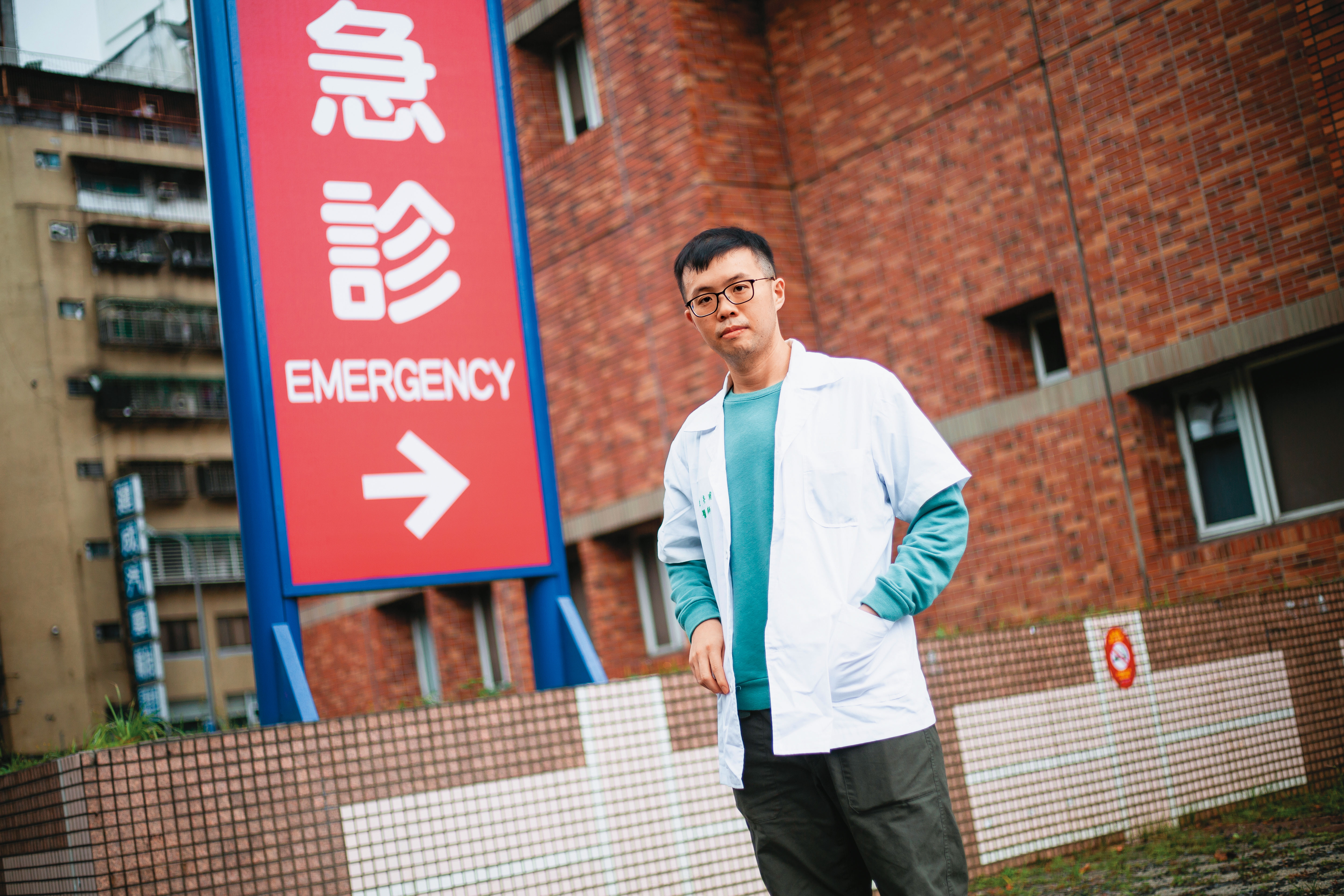 陳亮甫今年是第4次在急診室過年。