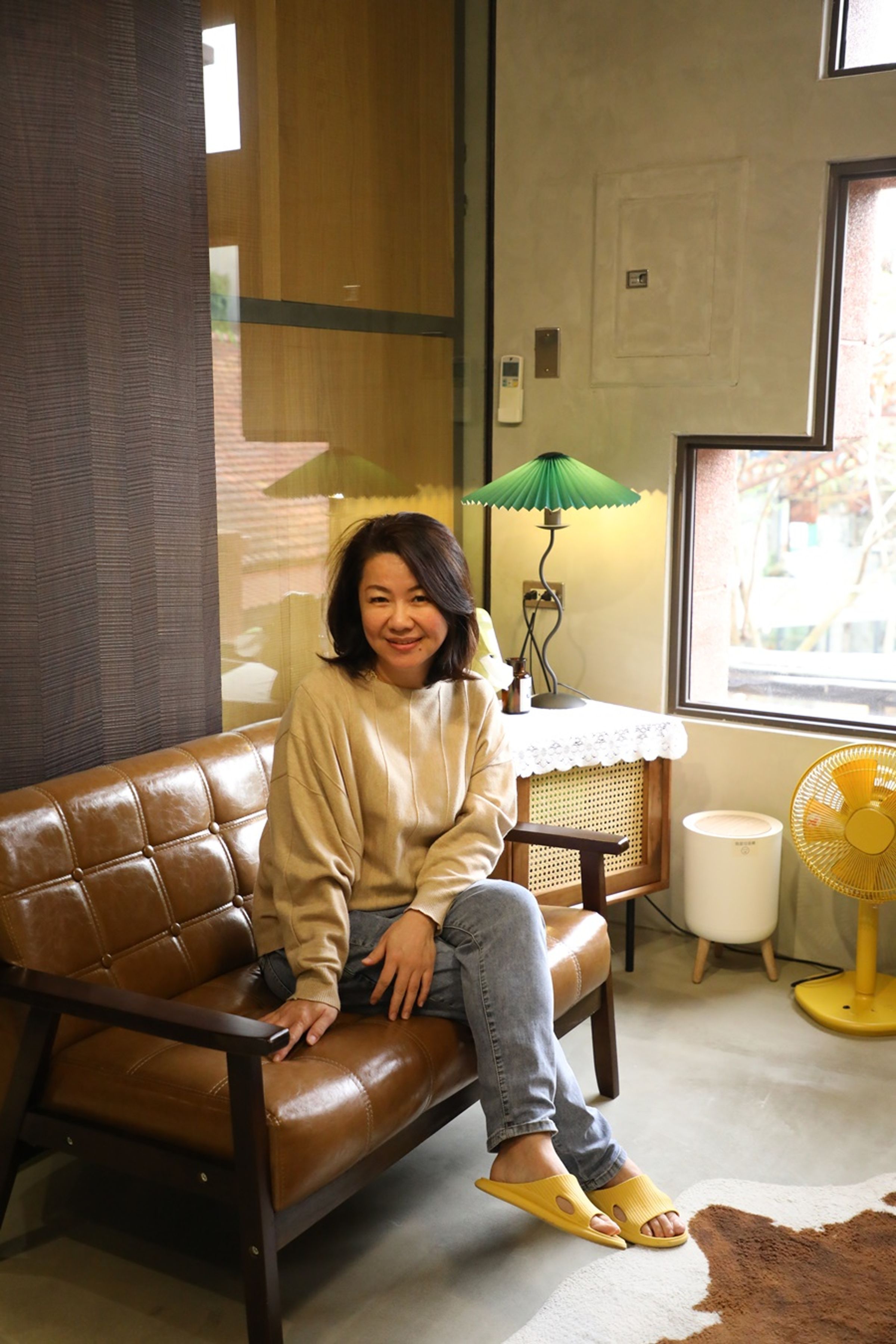 好客的民宿女主人張品蓁。