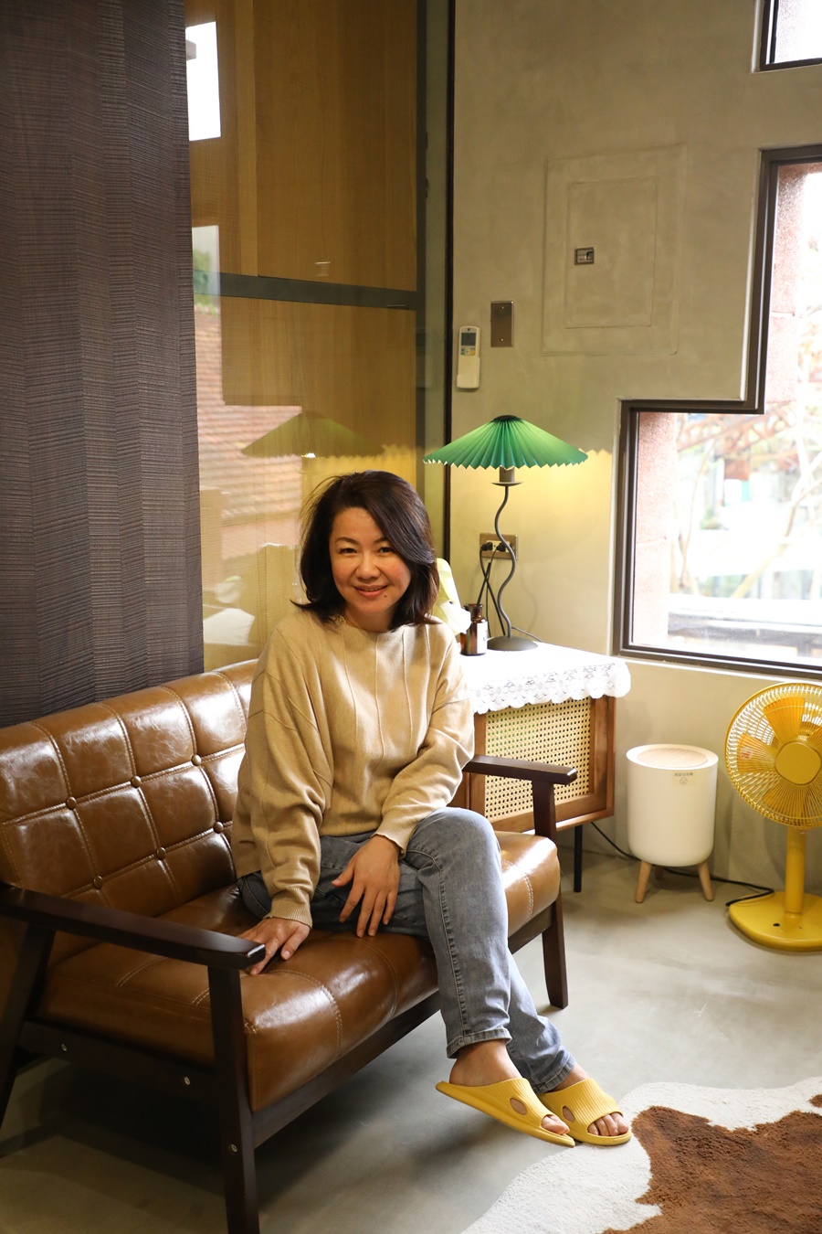好客的民宿女主人張品蓁。