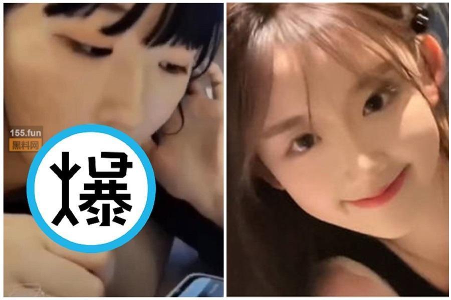 中國百萬抖音網紅「吃土少女」爆性愛影片外流。(翻攝自吃土少女的日常抖音、微博)