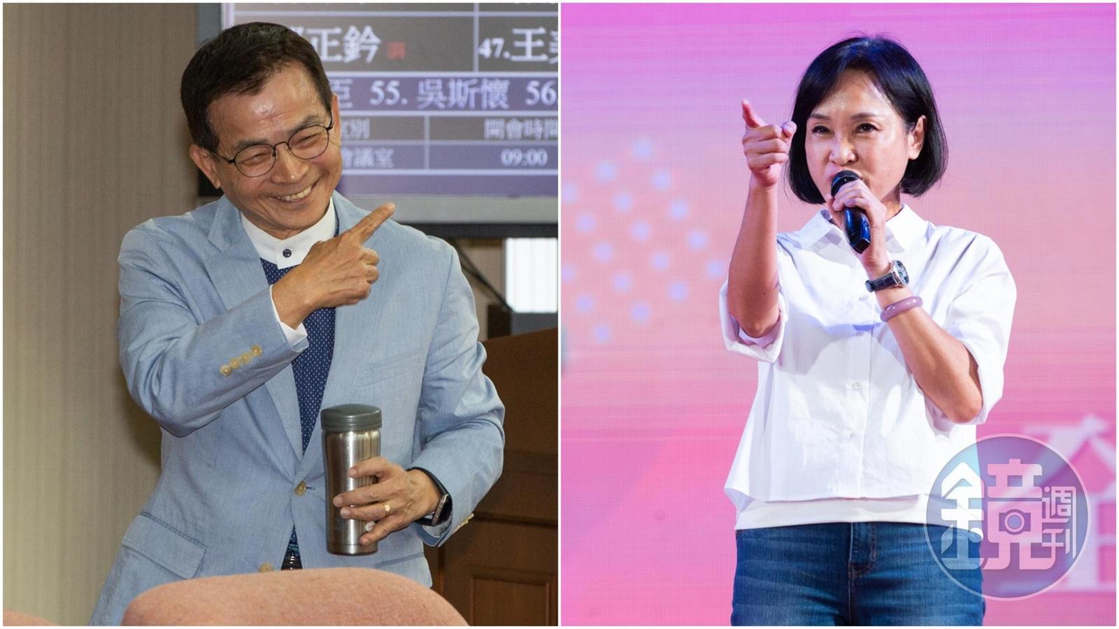 針對國民黨究竟會派誰角逐總統大位，賴士葆（左）與柯志恩（右）都發表各自看法。（本刊資料照）