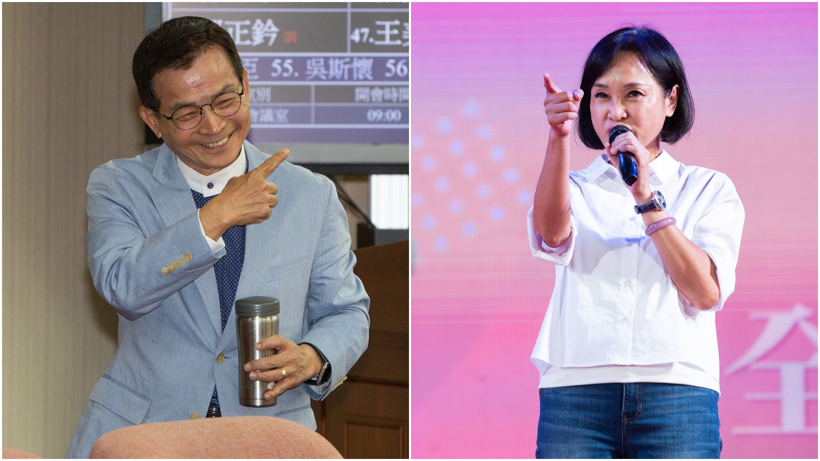 針對國民黨究竟會派誰角逐總統大位，賴士葆（左）與柯志恩（右）都發表各自看法。（本刊資料照）