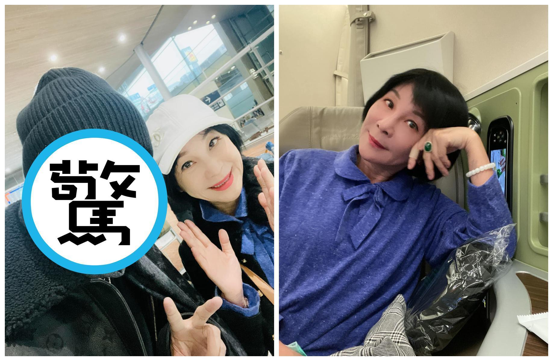 吳淡如飛到巴黎就遇到大咖男星。（翻攝吳淡如臉書）