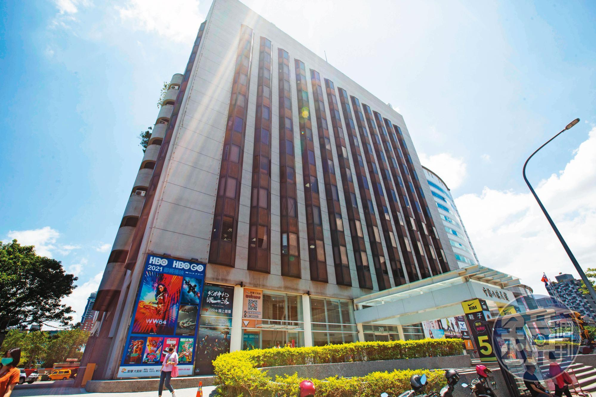 台北市八德路上的華夏大樓(圖)是中影資產,2006年中影出售後爆發糾紛。