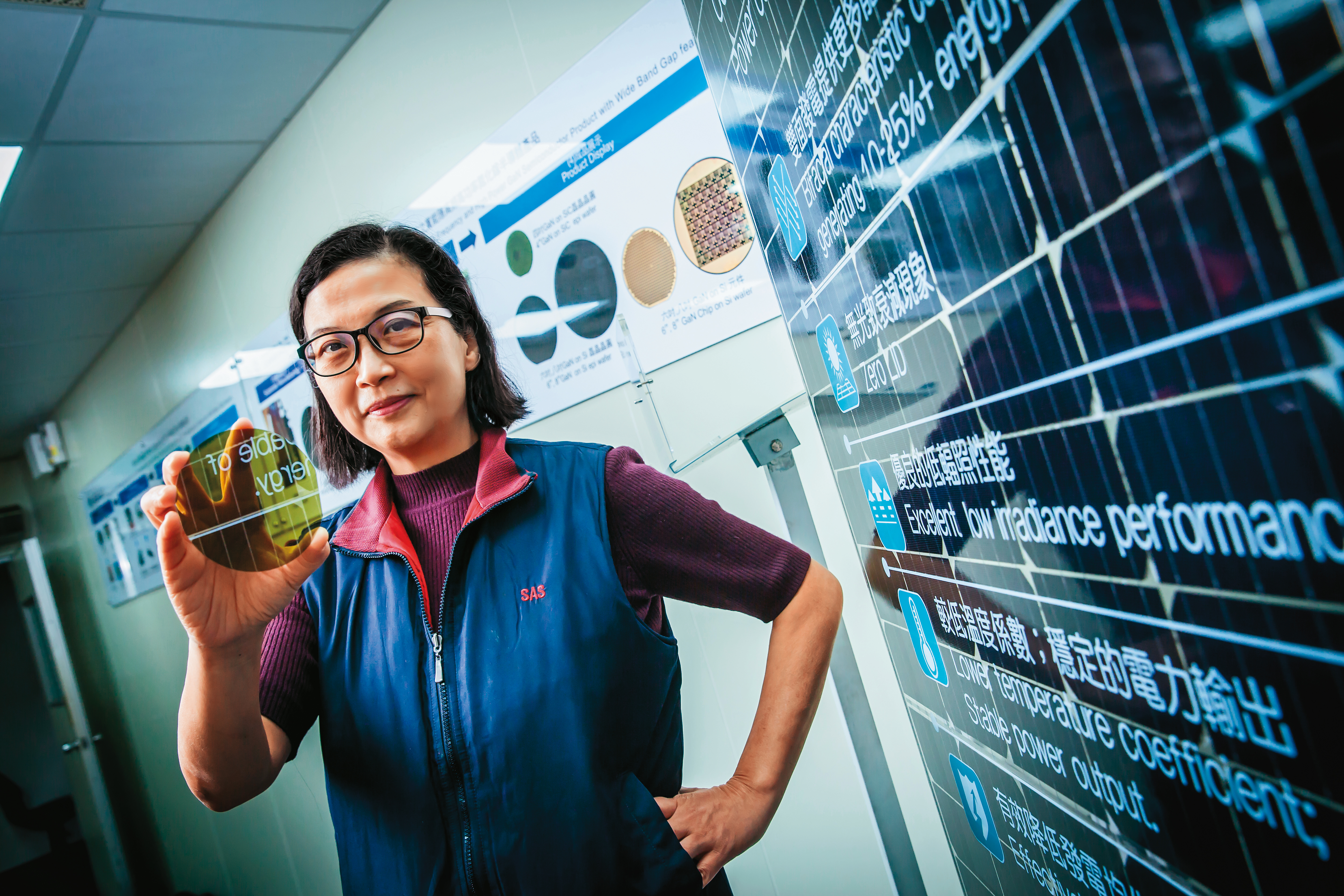 徐秀蘭說，「至少未來四年，環球晶在第三類半導體的業務每年都會倍數成長！」。