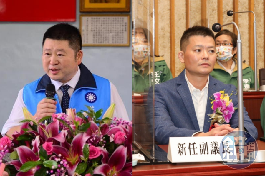高雄市副議長曾俊傑(右)與花蓮縣議長張峻(左),均因違規被國民黨開除黨籍。(左圖翻攝自張峻臉書、右為本刊資料照)