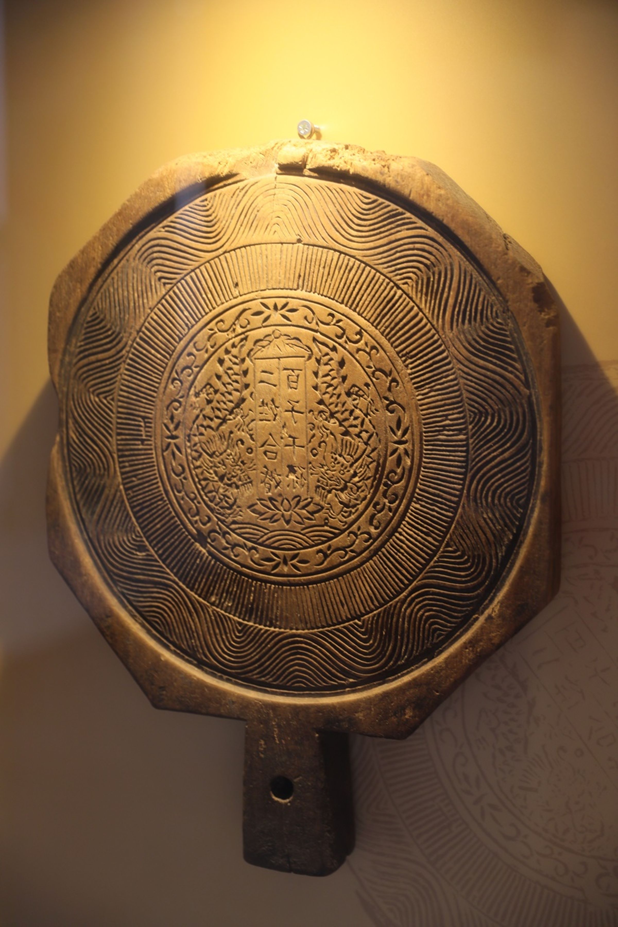 太陽餅文物展示珍貴的「粿印」又稱餅印，是早期製餅、製粿和糕點的模型。
