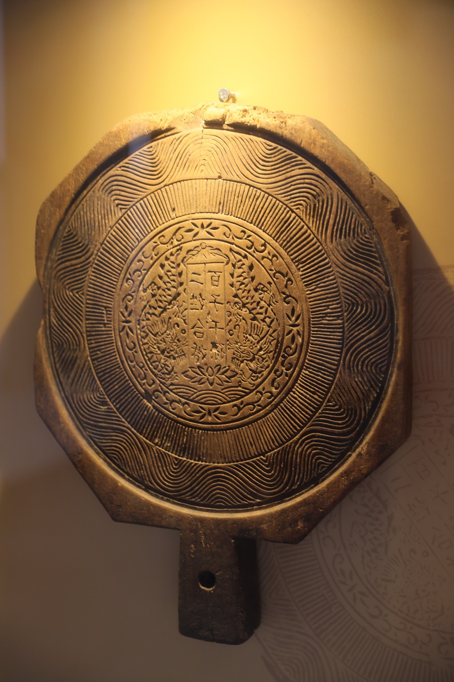 太陽餅文物展示珍貴的「粿印」又稱餅印，是早期製餅、製粿和糕點的模型。