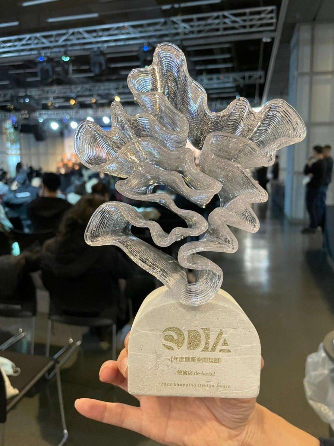 德旅店獲頒2022年的SDA「年度建築空間規劃」。(張品蓁提供)
