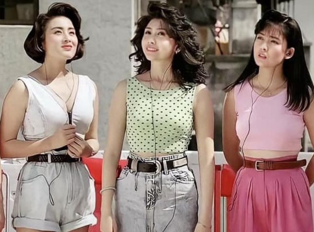 周慧敏（右）、邱淑貞（中）、張敏（左）是90年代香港的螢幕女神。（翻攝自爆廢公社）