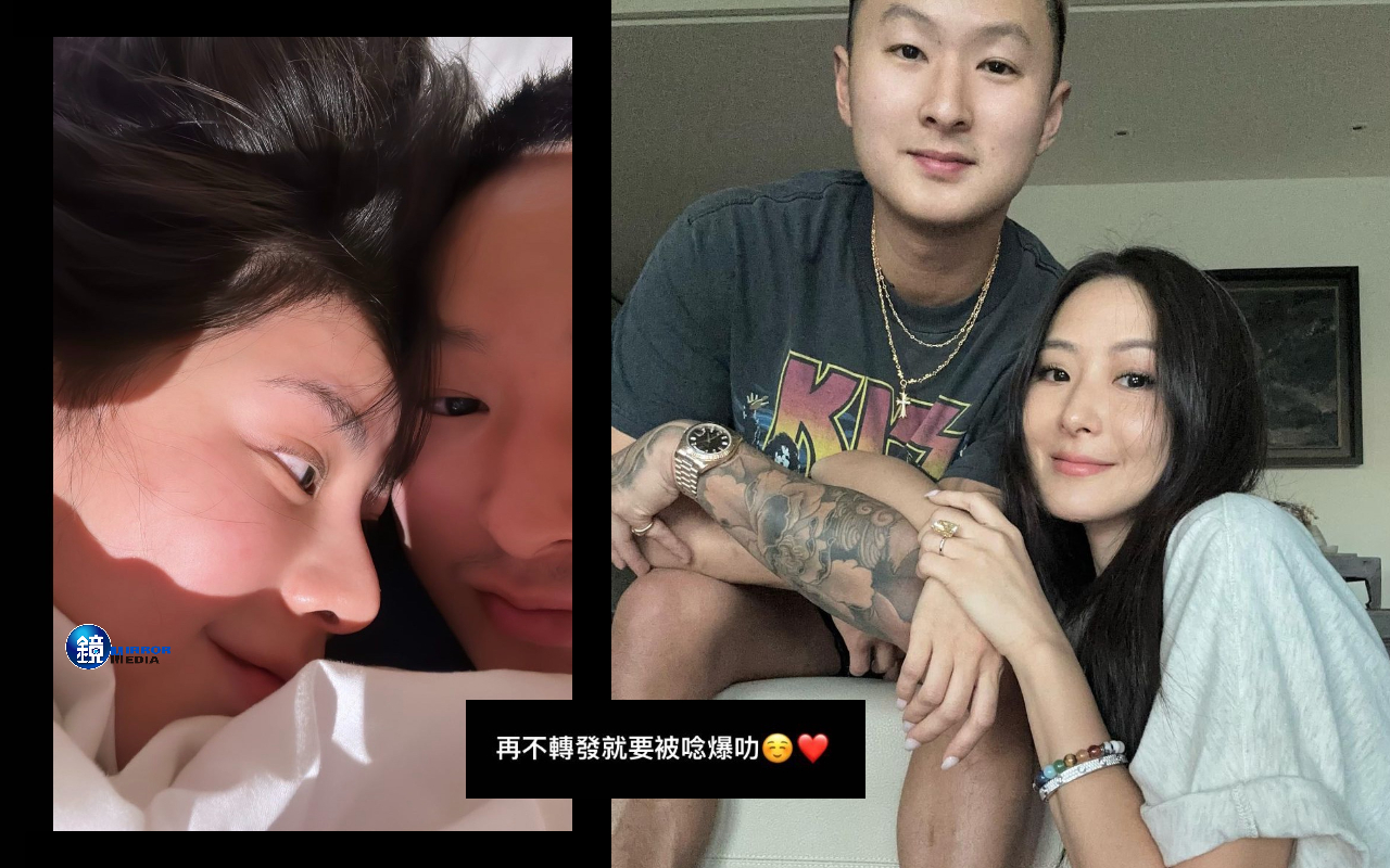 第一名媛孫芸芸（右圖右）的弟弟孫智宏（右圖左、左圖右）公開新歡洪文安（左圖左）。（翻攝自孫芸芸、洪文安IG）