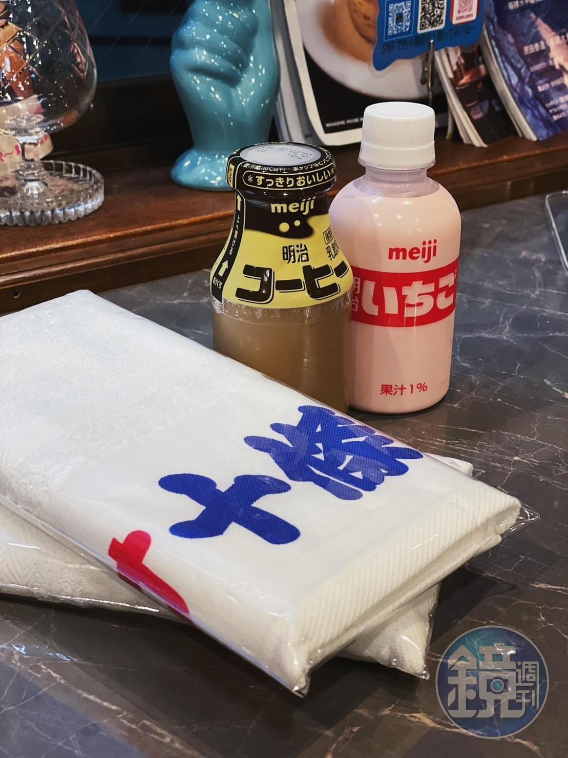 泡完湯再來風味罐牛奶是必須的，此外「十條湯」還有很多自製周邊商品催人敗家。