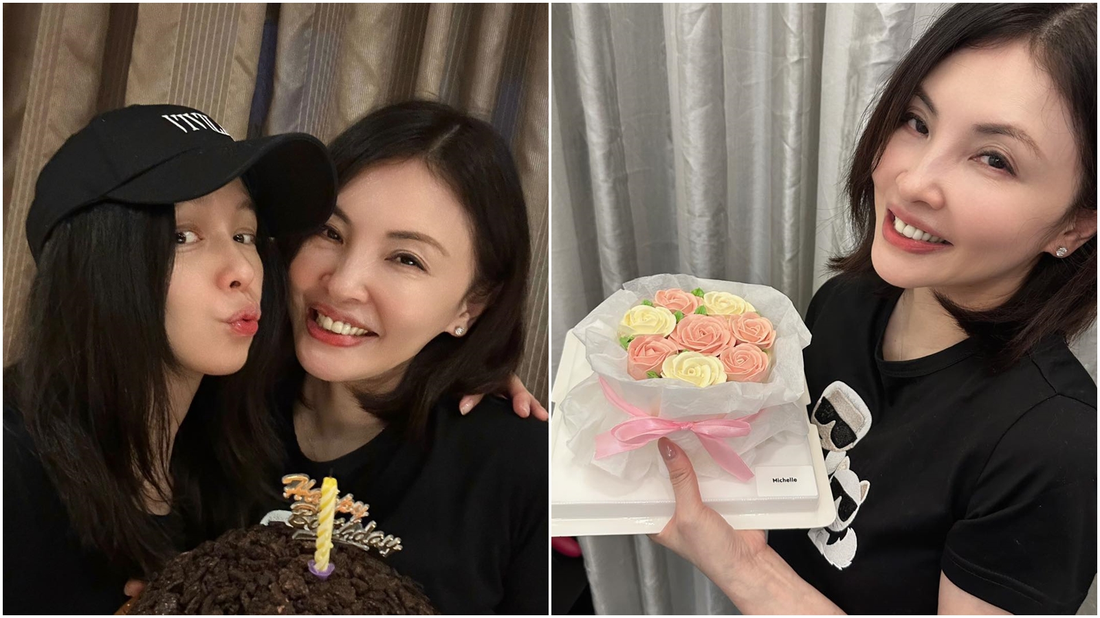 何如芸生日前夕到徐若瑄家提前慶祝,當天則跟兒子吃燒肉度過。(翻攝自何如芸臉書)