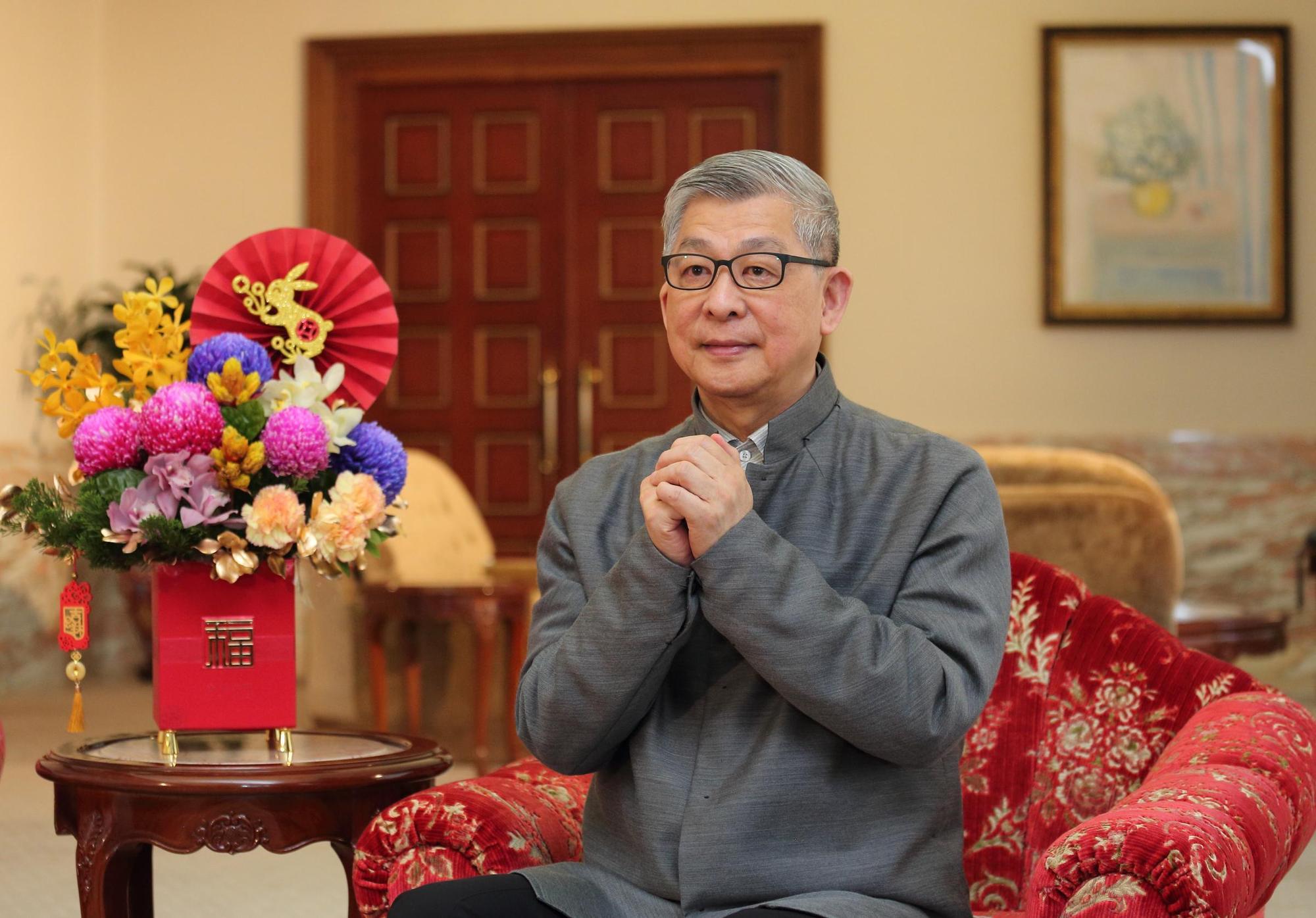 國泰金董座蔡宏圖說，今年經濟景氣比去年好。（國泰金控提供）