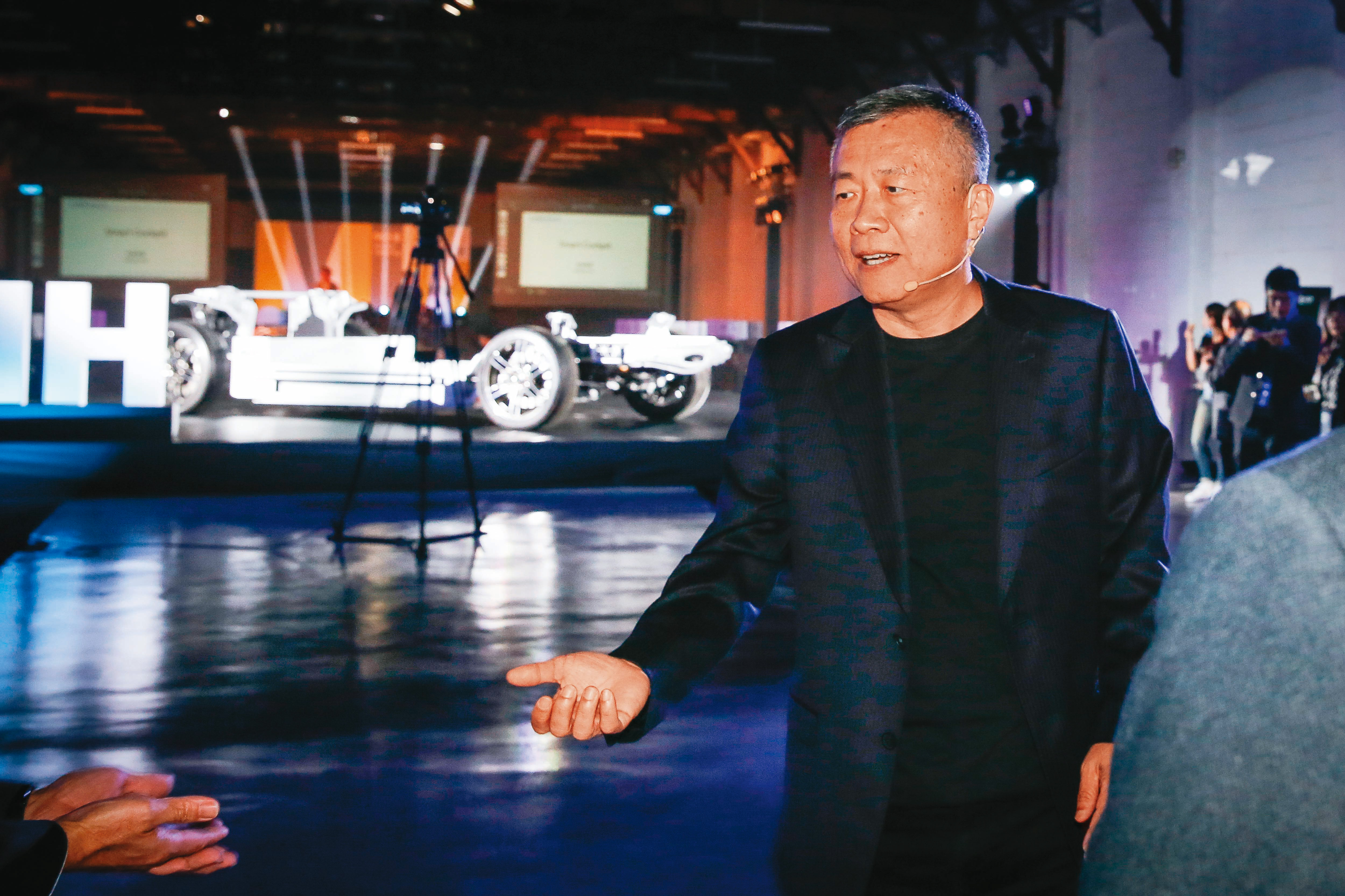 除鴻海大舉布局電動車外,擔任側翼的MIH電動車聯盟,也將赴美成立新創基地。圖為MIH執行長鄭顯聰。