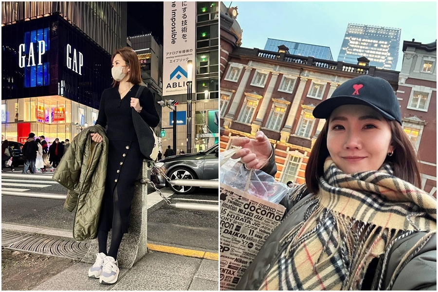 謝忻在日本泡湯時遇到台灣大媽的誇張行徑，讓她直呼「不想跟她們畫上等號」。（翻攝自謝忻臉書）