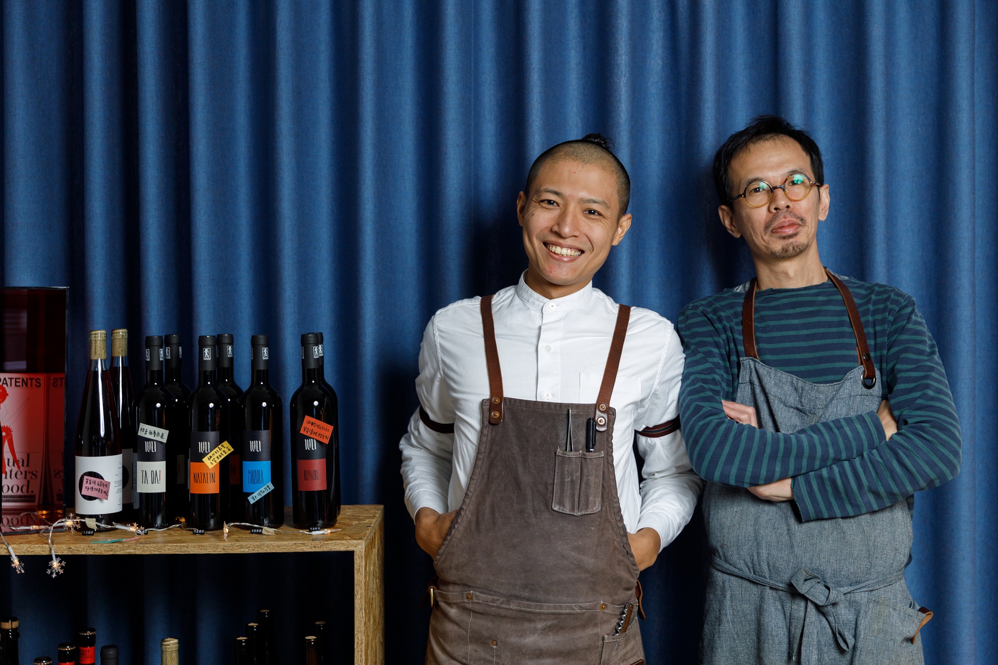 Neighbour駐店團隊「L'épicerie Croix 」由負責料理的喬治（右）與主掌酒水的麥可（左）組合而成。