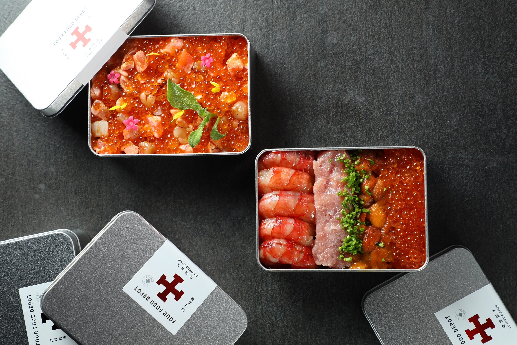 「四行倉庫」不只販售頂級食材的超市，更延聘日式料理長駐店開發高規格餐點。