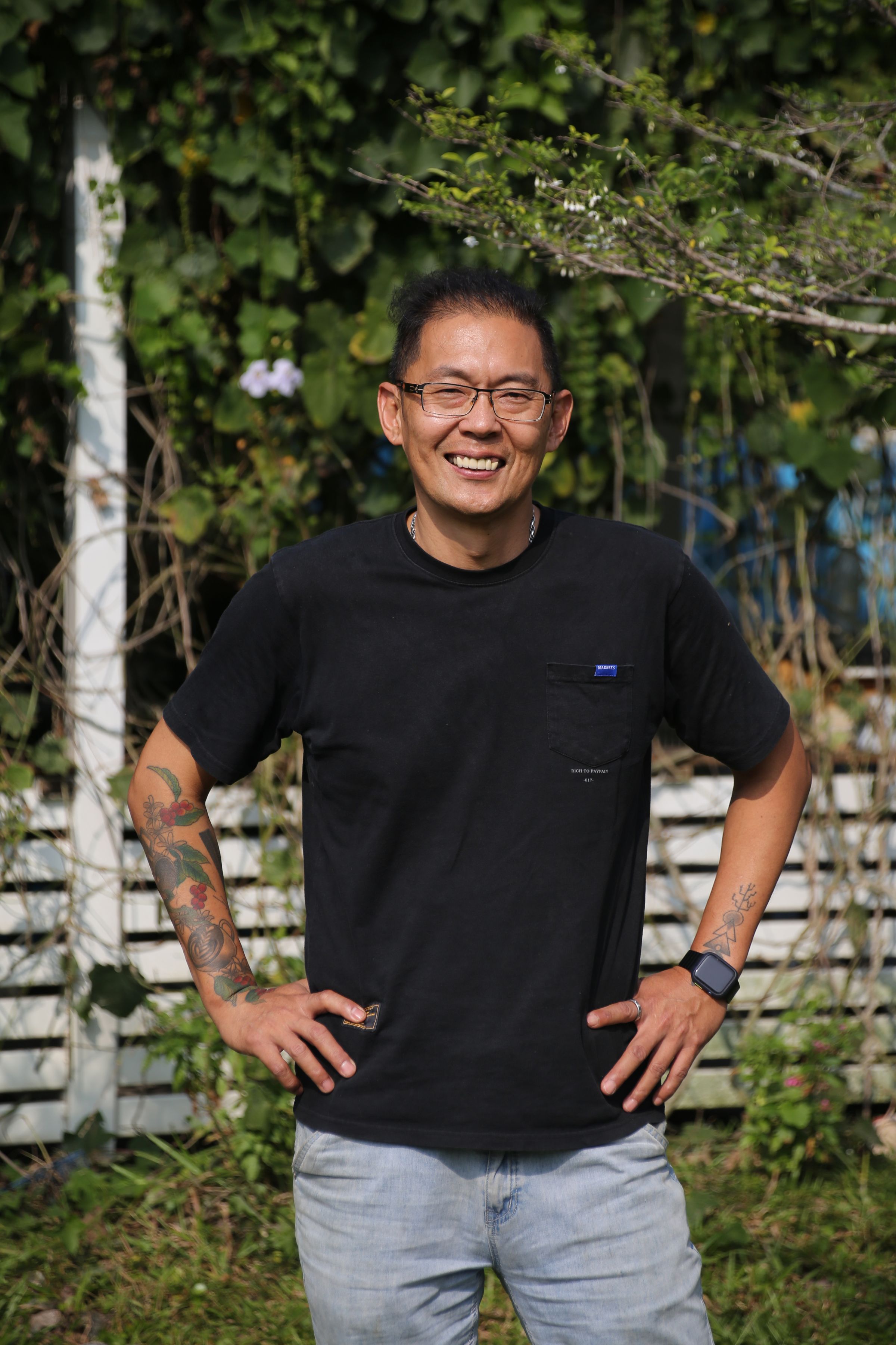 老闆吳志豪自職業軍人退伍後,開啟了與咖啡豆為伴的新生活。