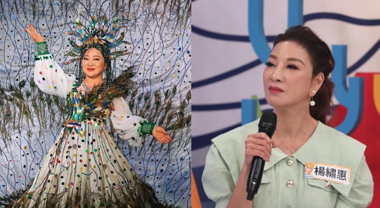 女星楊繡惠（右）面對酸民暗指她搶白冰冰（左）工作，直接正面反擊。（中天、三立提供）