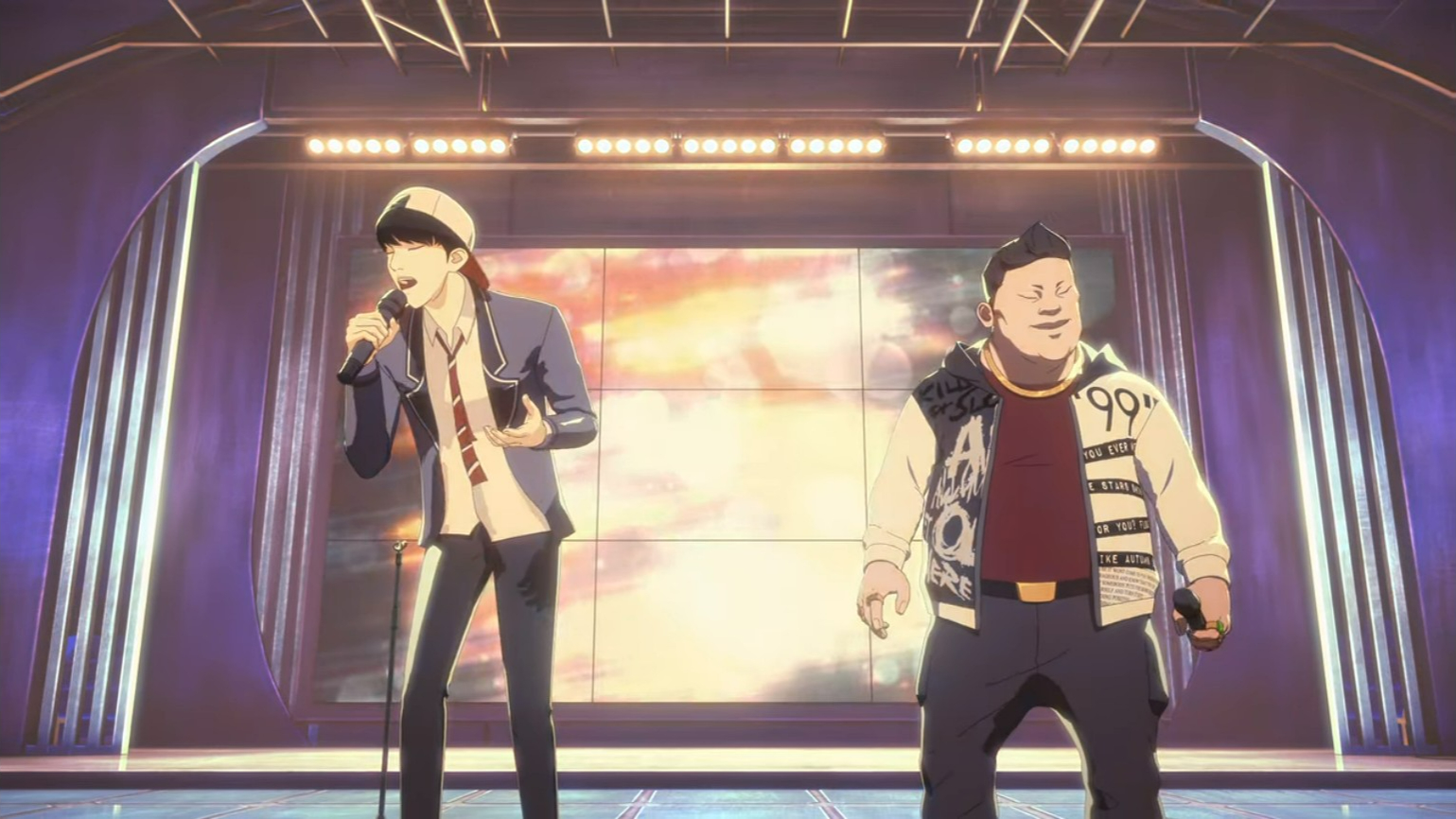 網路漫畫《看臉時代》推出動畫版也大受好評，男主角朴玄碩（左）的故事引發觀眾共鳴。（翻攝自Netflix）