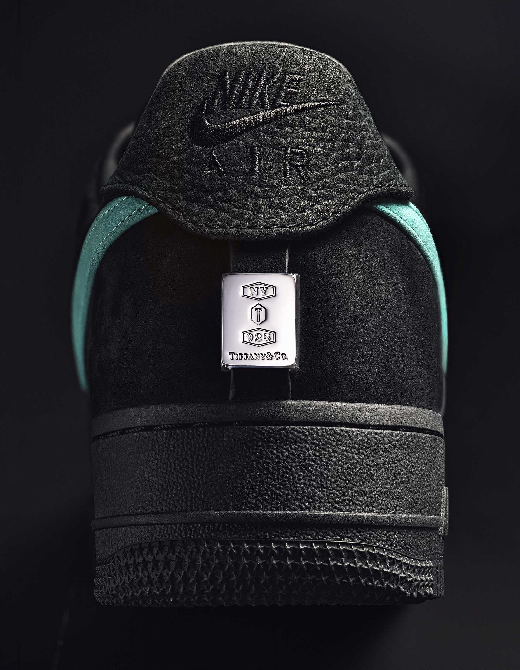 NIKE x TIFFANY & Co. Air Force 1 1837鞋款背面。(TIFFANY & Co.提供)