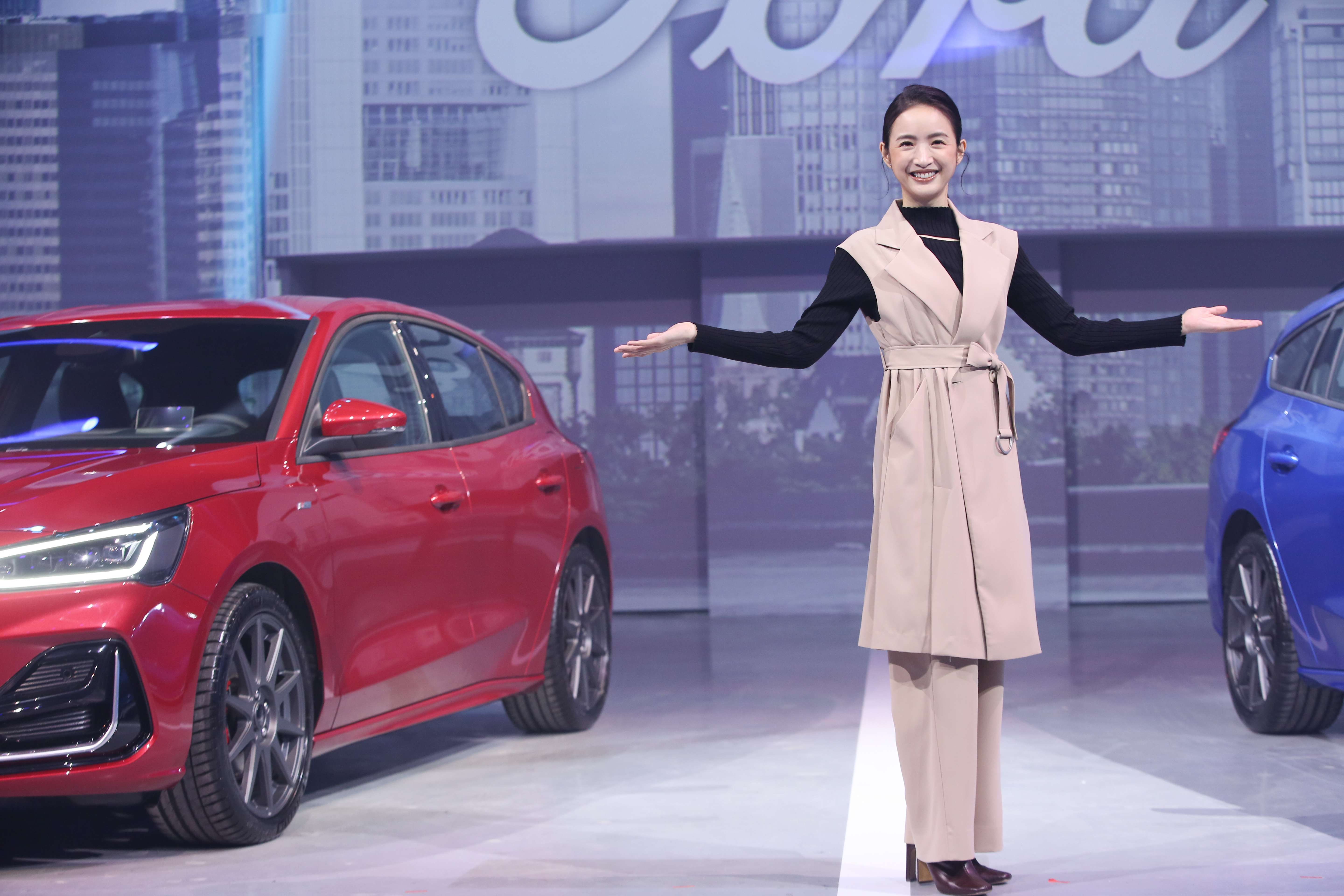 林依晨連續第3度為品牌汽車擔任代言人，今日出席新車發表記者會。