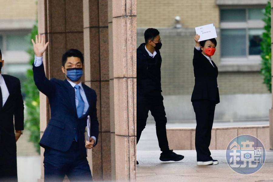 陳建仁今邀請六都市長出席行政院會，台北市長蔣萬安（左）和台中市長盧秀燕（右）均出席。