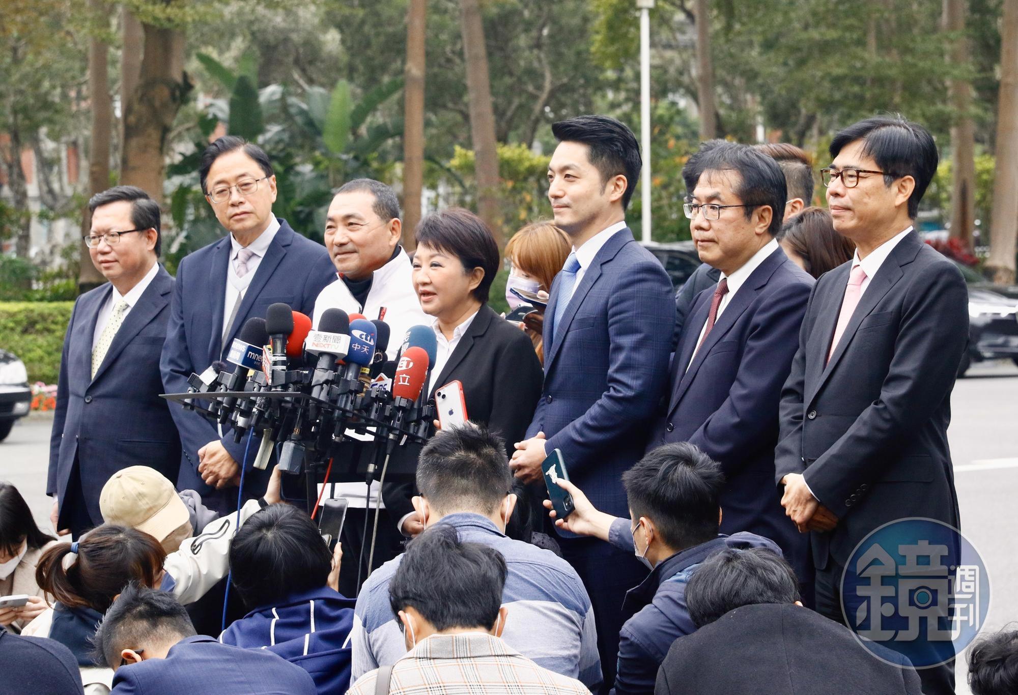 六都市長難得合體,參與行政院會提出各縣市問題。