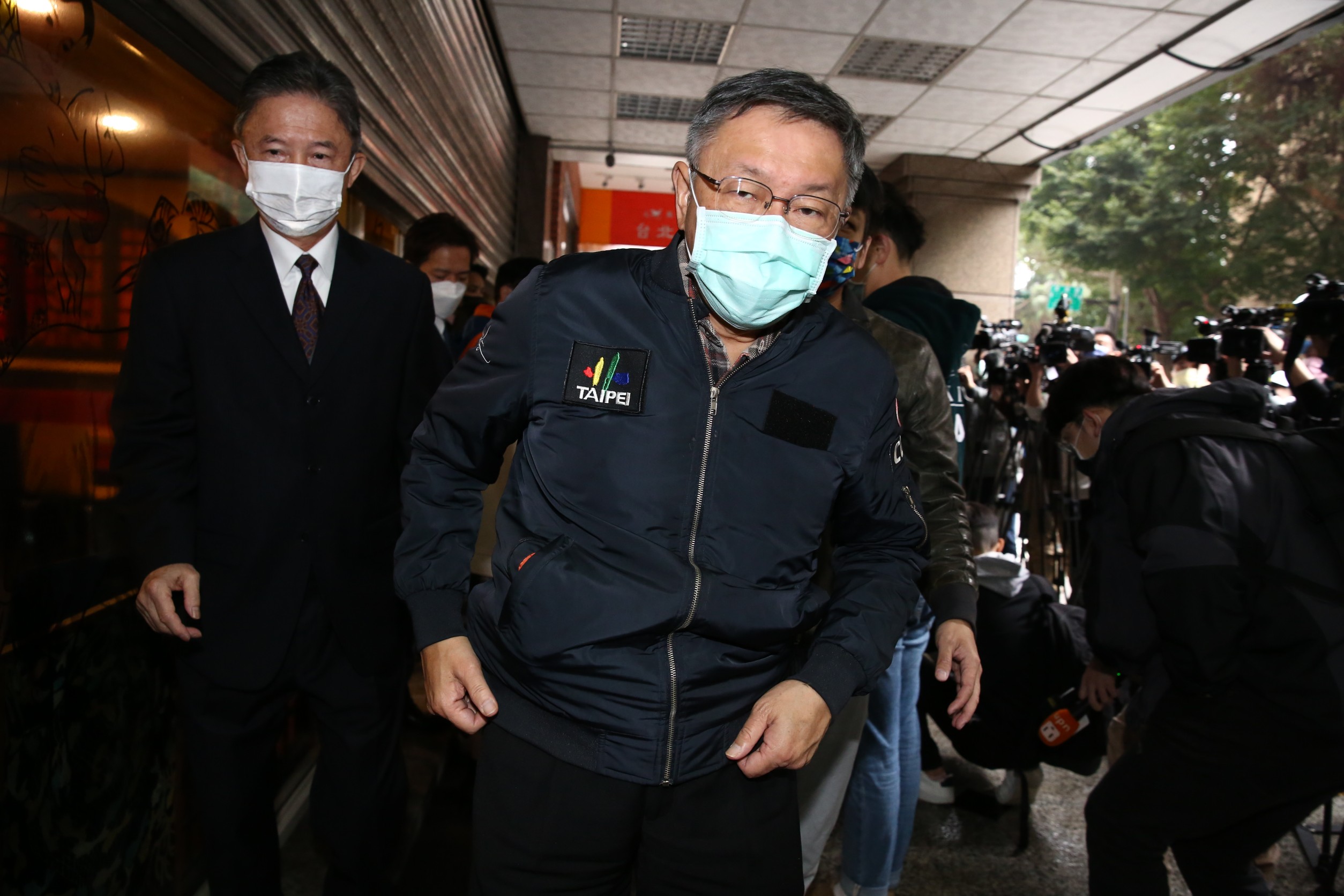 外傳郭台銘有意尋求組「非綠陣營」出線，柯文哲（圖）今受訪被問及此事，並未正面回應，僅透露郭在過年期間有致電。