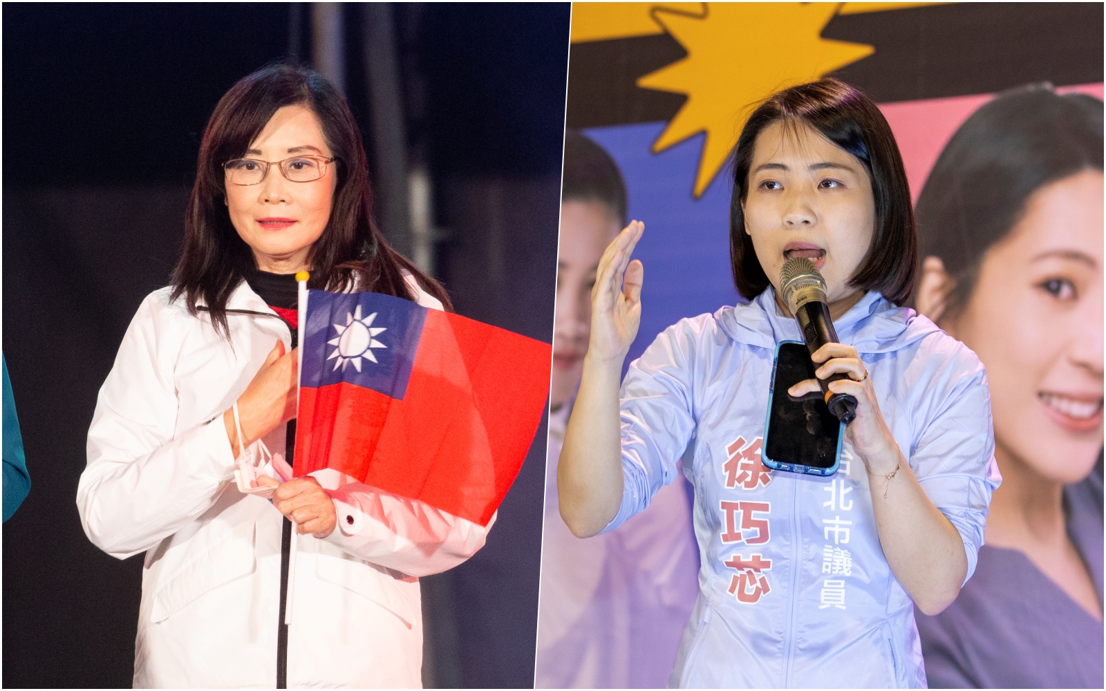 秦慧珠（左）認為「世代交替」的說法有爭權奪利之嫌，藉用否定資深的前輩來肯定自己，徐巧芯（右）說她聽不懂。（本刊資料照）