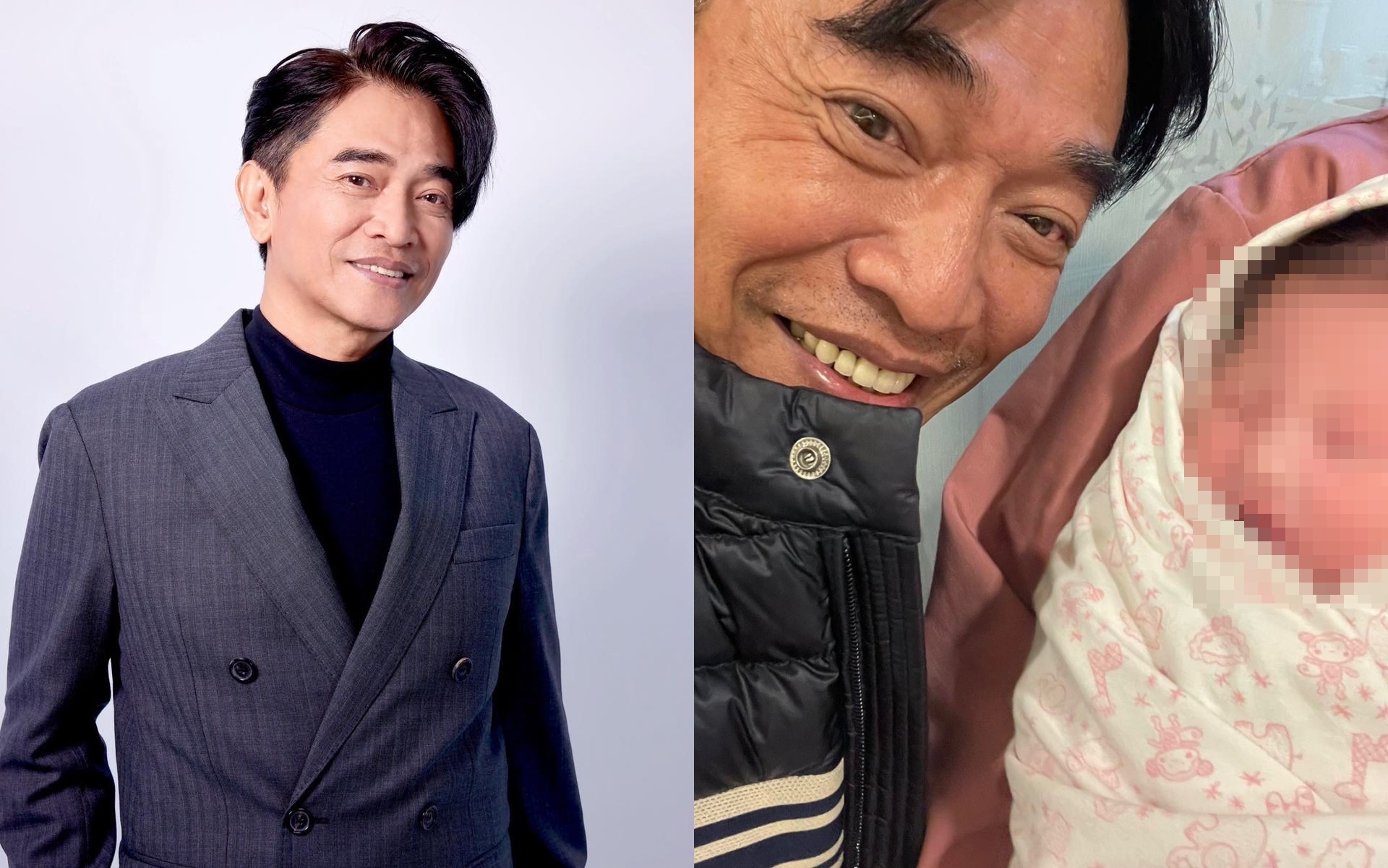 吳宗憲當了阿公，非常開心。（翻攝自臉書）