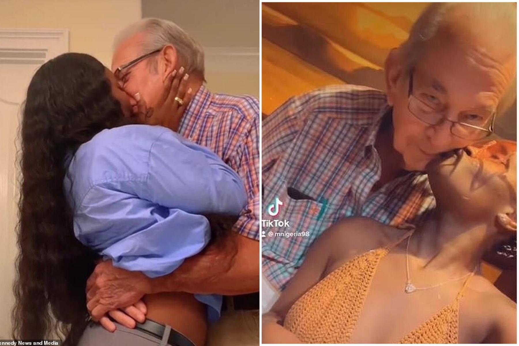 24歲嫩妹喜嫁85歲阿公,還要為他生2子!不滿被譏「粉紅收屍隊」。(翻自《每日郵報》)