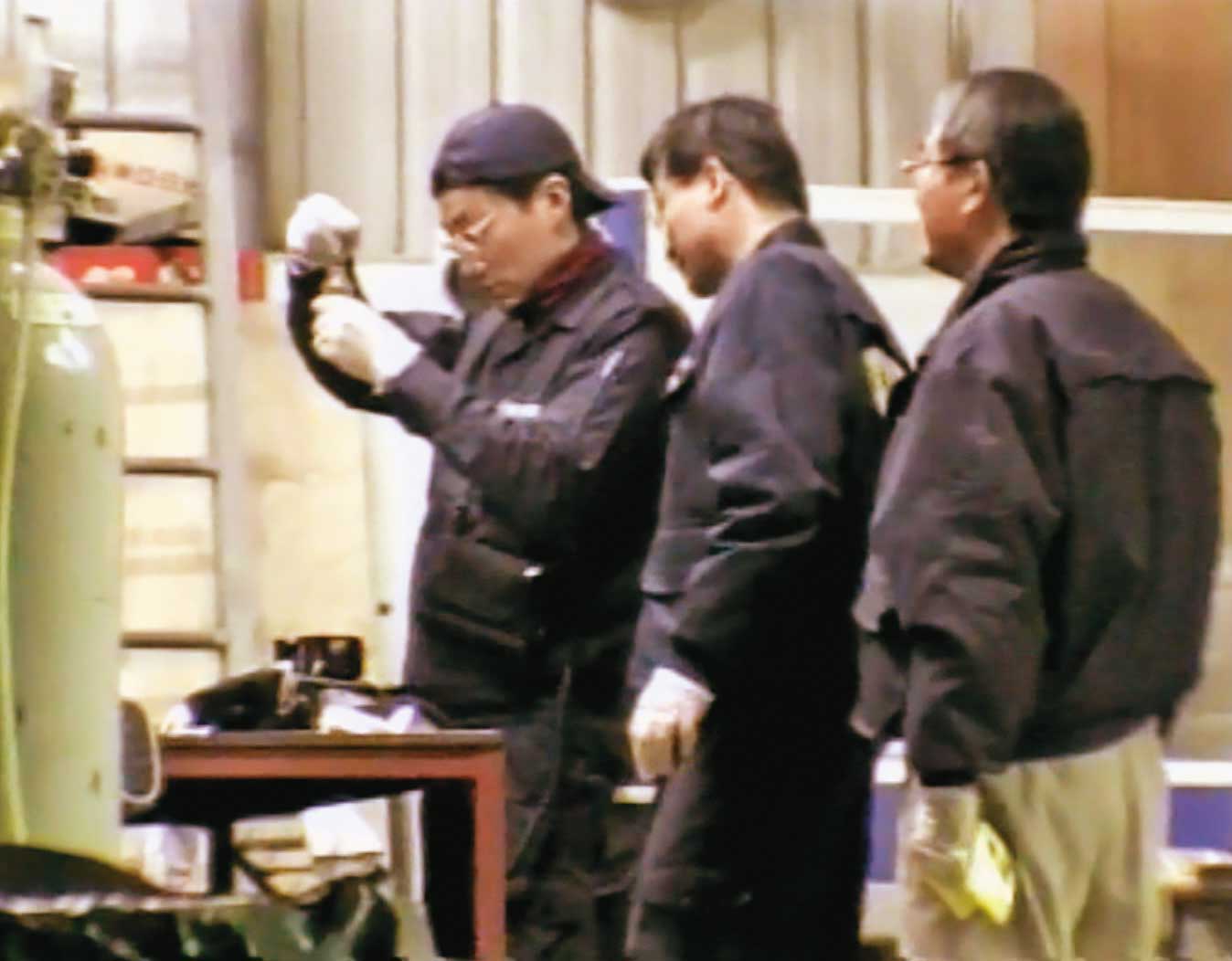 警方以鑑識專業,證實廠內有血跡,讓看似老實的林文仁俯首認罪。(東森新聞提供)