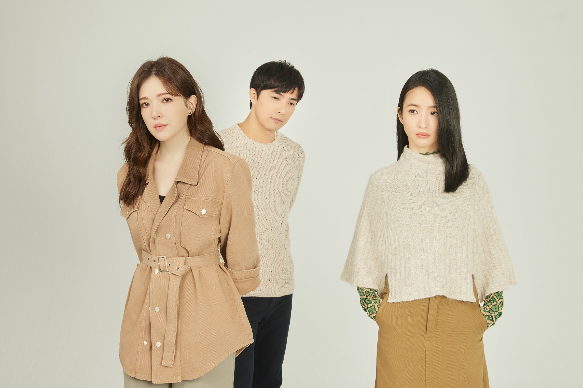 公視新作《不夠善良的我們》邀請到（左起）許瑋甯、賀軍翔、林依晨同台飆戲。