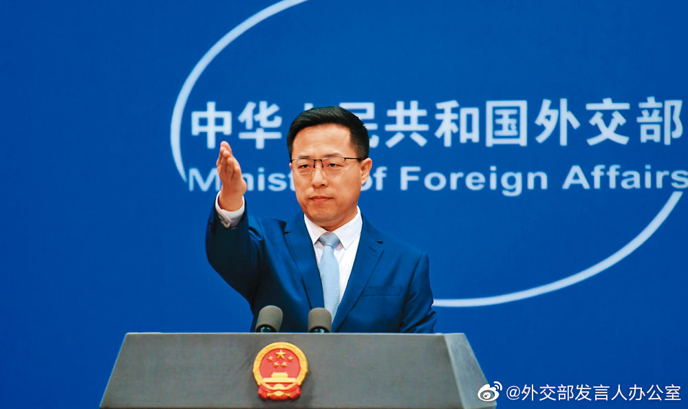 人工智慧聊天機器人ChatGPT，目前仍像是中共外交發言人（圖）一般，僅能在既有範圍內，進行詞句重組，無法威脅到人類。（翻攝中國外交部發言人辦公室微博）