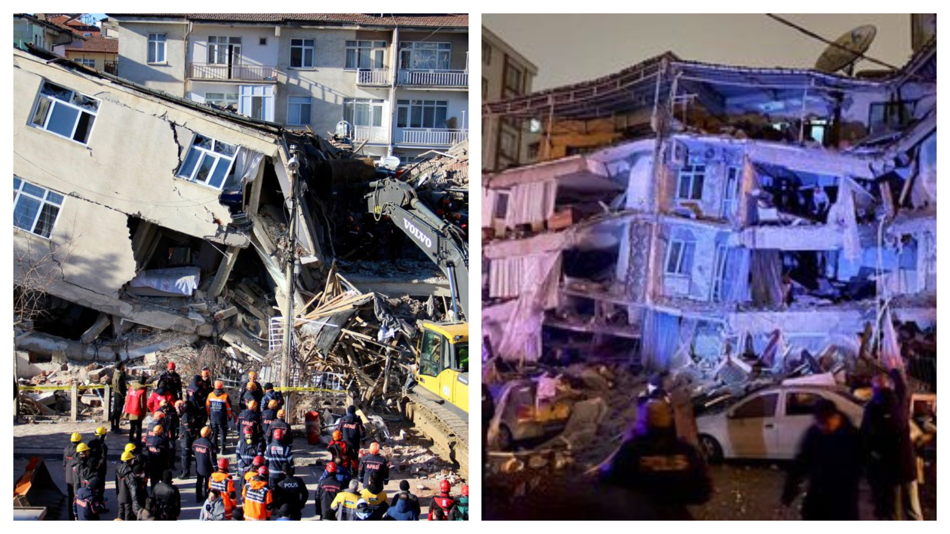 土耳其南部與敘利亞邊界6日發生芮氏規模7.8強震，目前兩國已釀4,940人罹難、2.4萬人受傷。（翻攝自推特@AllahGreatQuran）