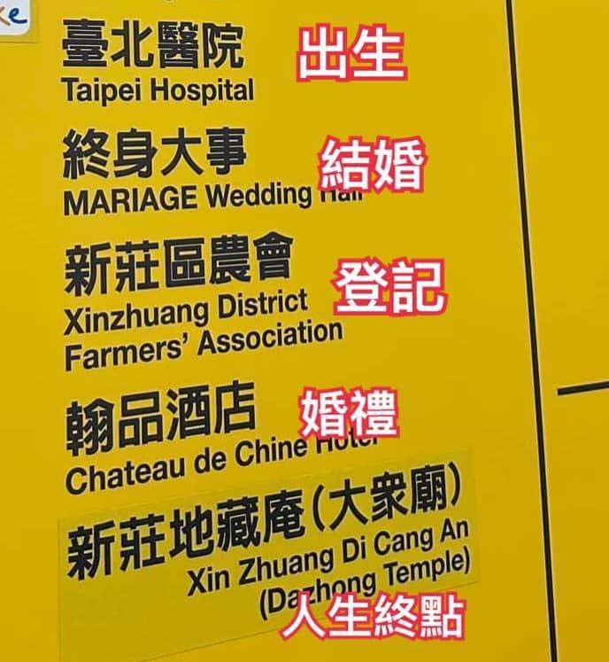 有另一名網友則笑虧「很不會做文案ㄟ…這叫『人生出口』」。（翻攝自路上觀察學院）