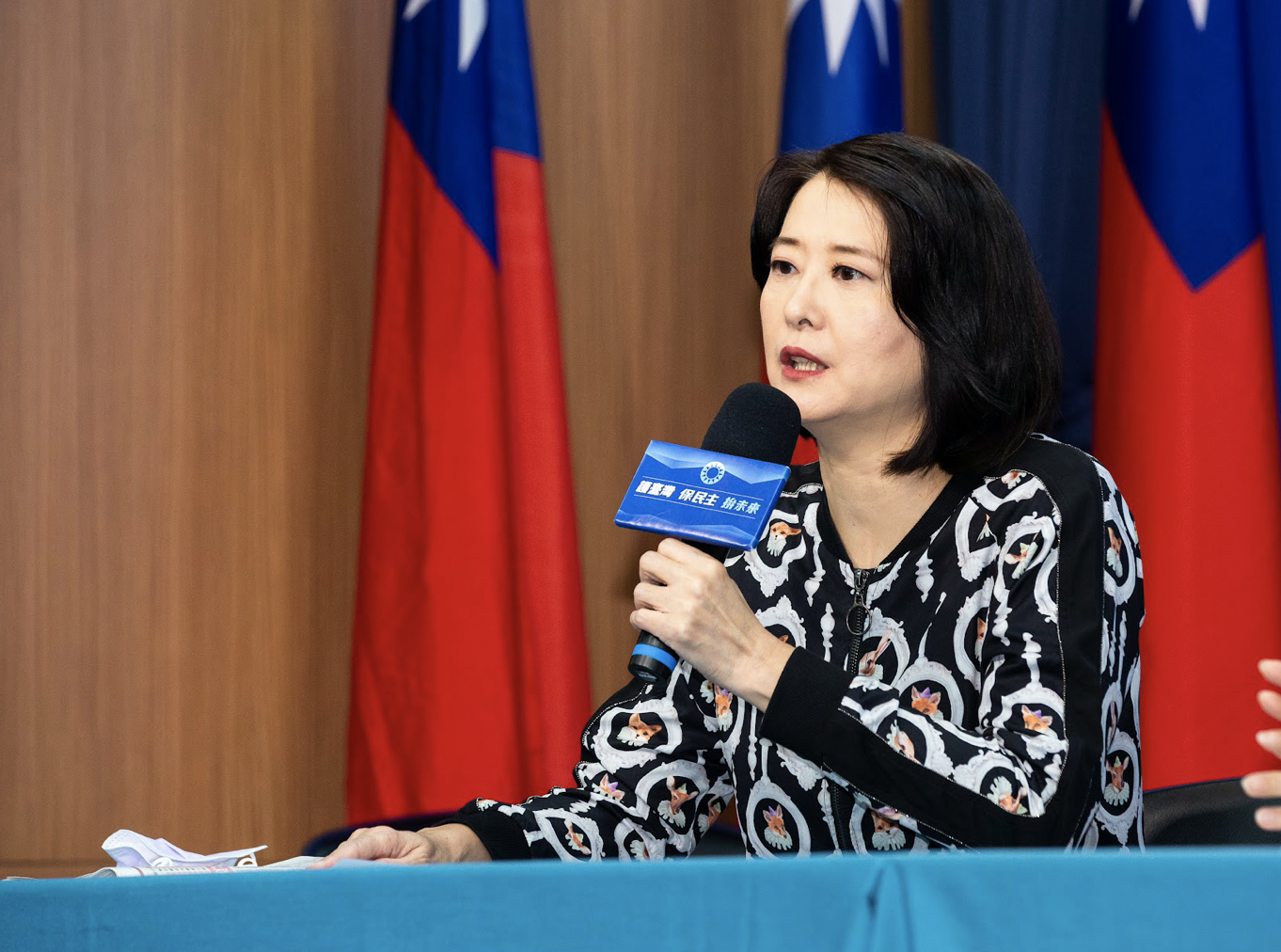 國民黨立委王鴻薇公布一份法律提案，內容是《卸任總統副總統禮遇條例》，更點名民進黨立委也曾有相似提案，但隨即遭綠營立委劉世芳打臉，指王涉嫌抄襲。（資料照）