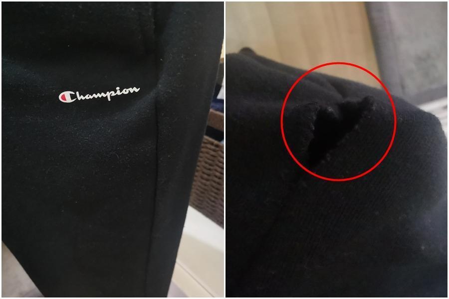一名媽媽在好市多幫女兒買了一件知名品牌的運動褲,沒想到穿一次就破掉了。(翻攝臉書社團Costco好市多 商品經驗老實說)