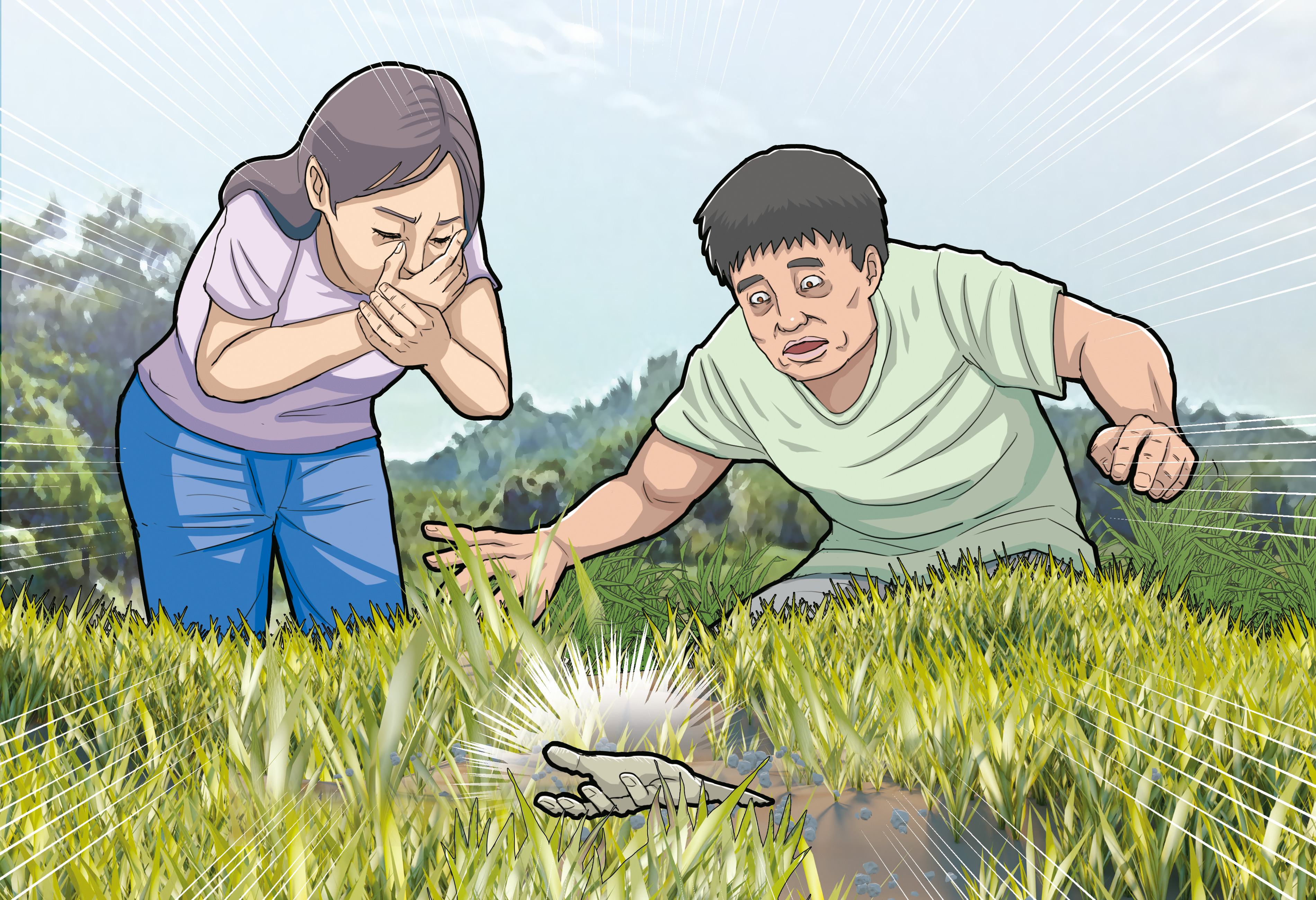 徐姓死者失聯多日，最後被人發現屍體埋在一處草叢中的石堆下。